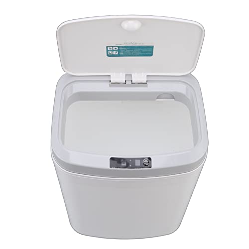 Smart Trash Can 16L - Automatic Motion Sensor & Button Control, Dual Mode Silent Operation with Night Light for Office, Living Room, Bedroom - Perfect for Hands-Free Waste Disposal in Home & Workspaces