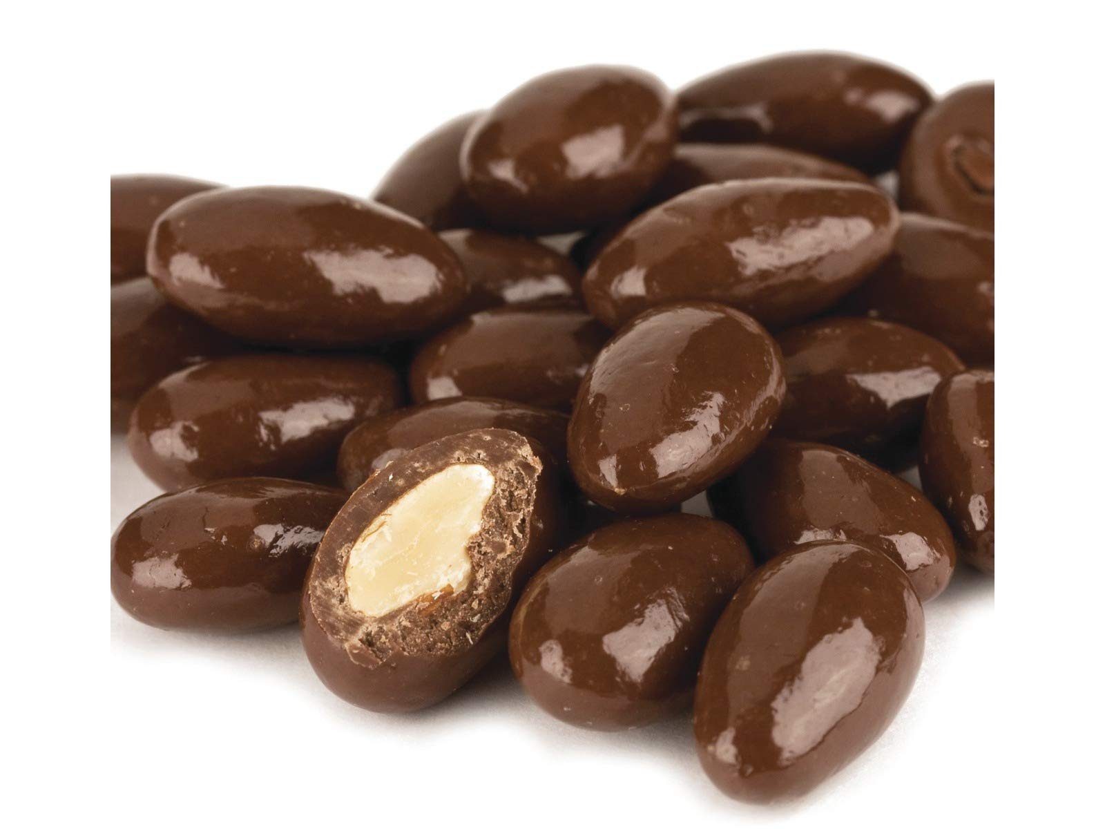 Sugar-Free Milk Chocolate Covered Almonds - 5 lbs Bulk Pack | Healthy Snack for Parties, Gifts & Desserts