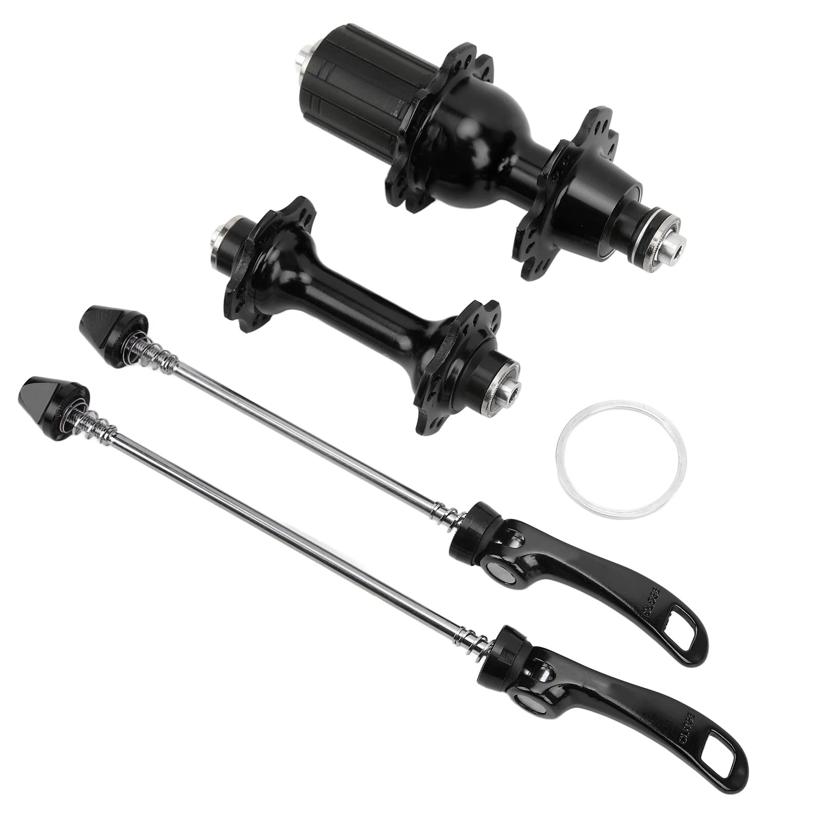 Lightweight Corrosion Resistant Bicycle Hub Bearings - High Speed Quick Release Road Bike Hubs (Black) | Perfect for Road Cycling, Commuting & Performance Biking