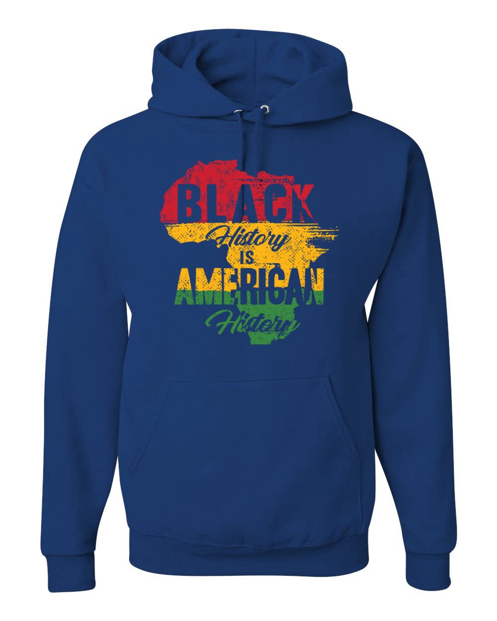 Black History is American History Black Pride Unisex Graphic Hoodie Sweatshirt - Black History Month Apparel, Civil Rights Movement Clothing, African American Heritage Wear for Men & Women - Perfect for Protests, Cultural Events & Everyday Streetwear
