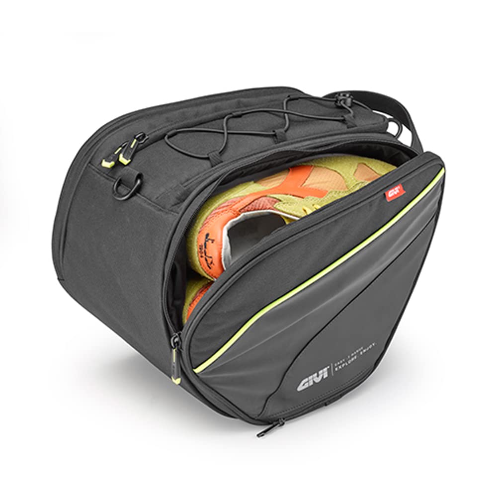 Givi Easy Bag Roller Tunnel Bag 15L - Waterproof Motorcycle Saddlebag for Harley, Honda, Yamaha - Perfect for Commuting, Road Trips & Adventure Riding (Black)