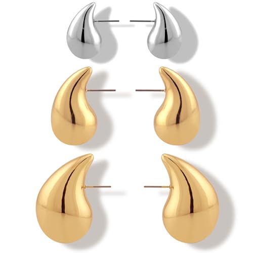 3Pair GOLD & RHODIUM