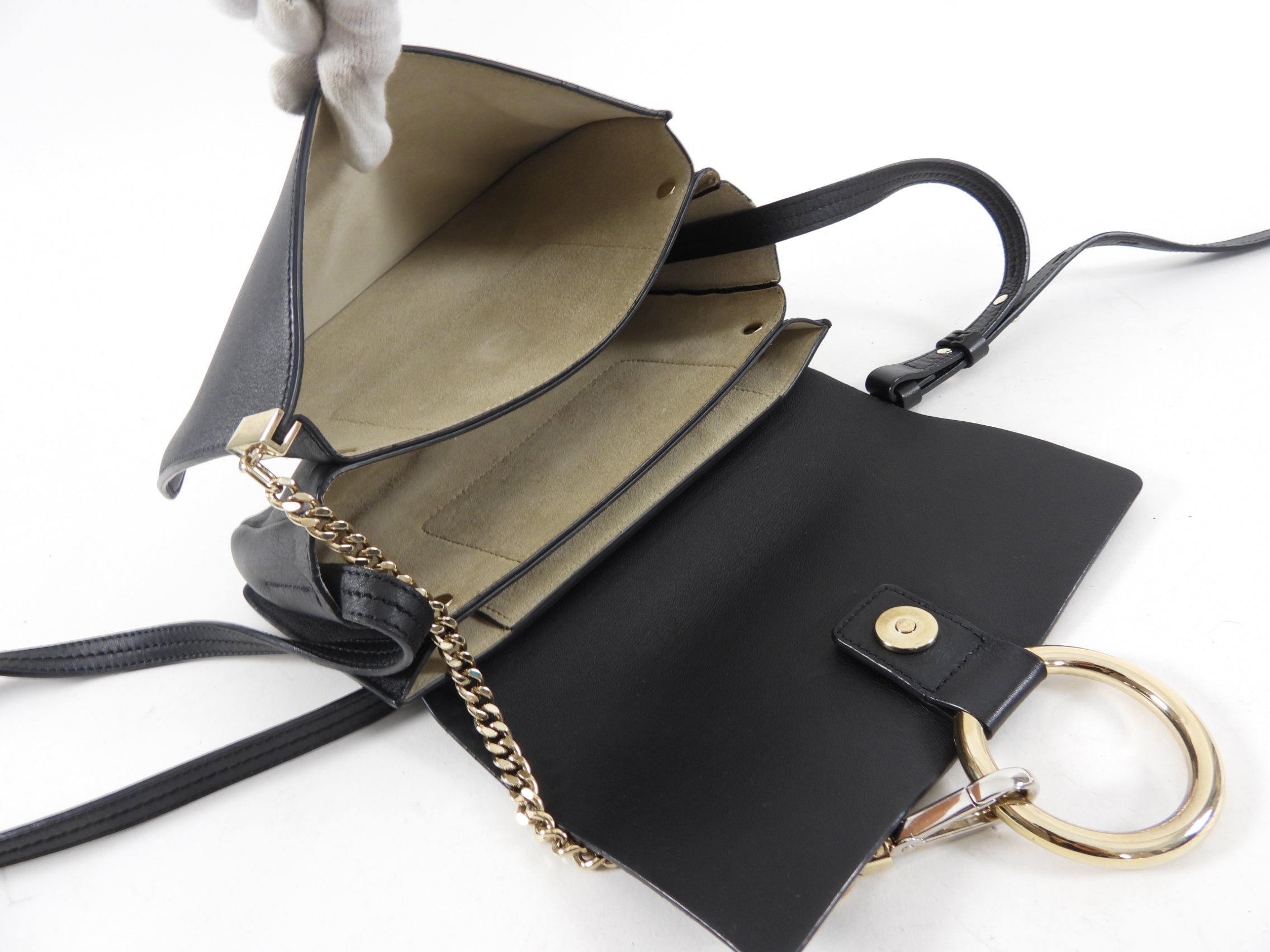 Chloe Faye Small Black Leather Crossbody Bag for Women | Stylish Shoulder Purse | Perfect for Work, Travel & Evening Out