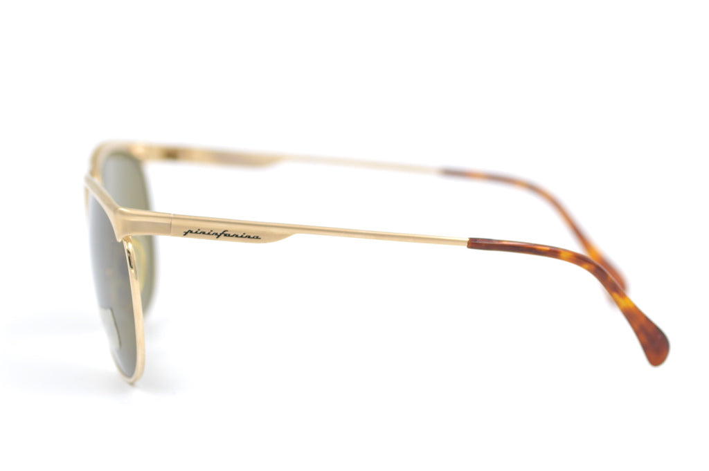 PininFarina 003 Gold Luxury Sunglasses - Polarized UV Protection for Men & Women - Perfect for Driving, Beach, and Outdoor Activities