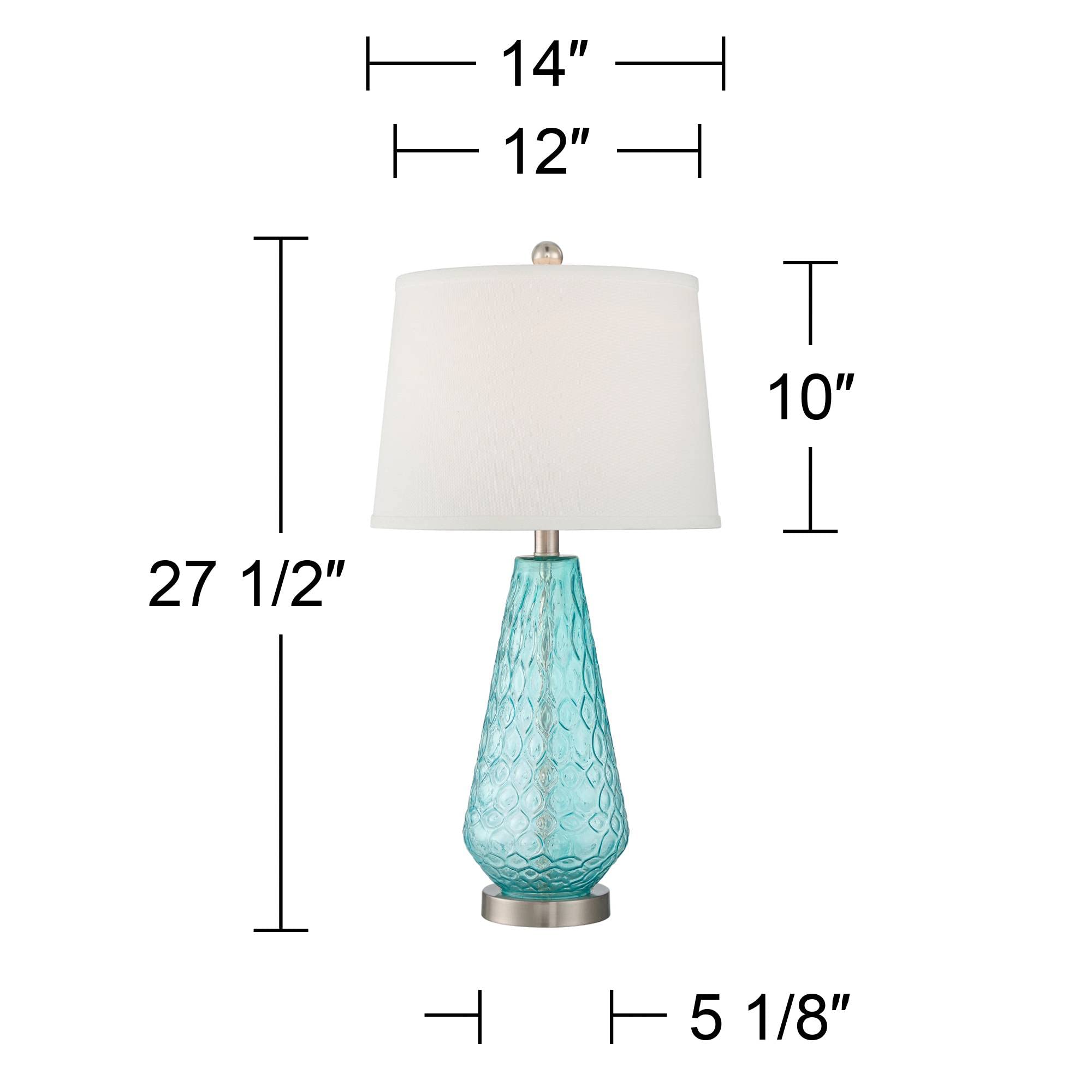 360 Lighting Dylan Coastal Modern Table Lamps - Set of 2, 27.5