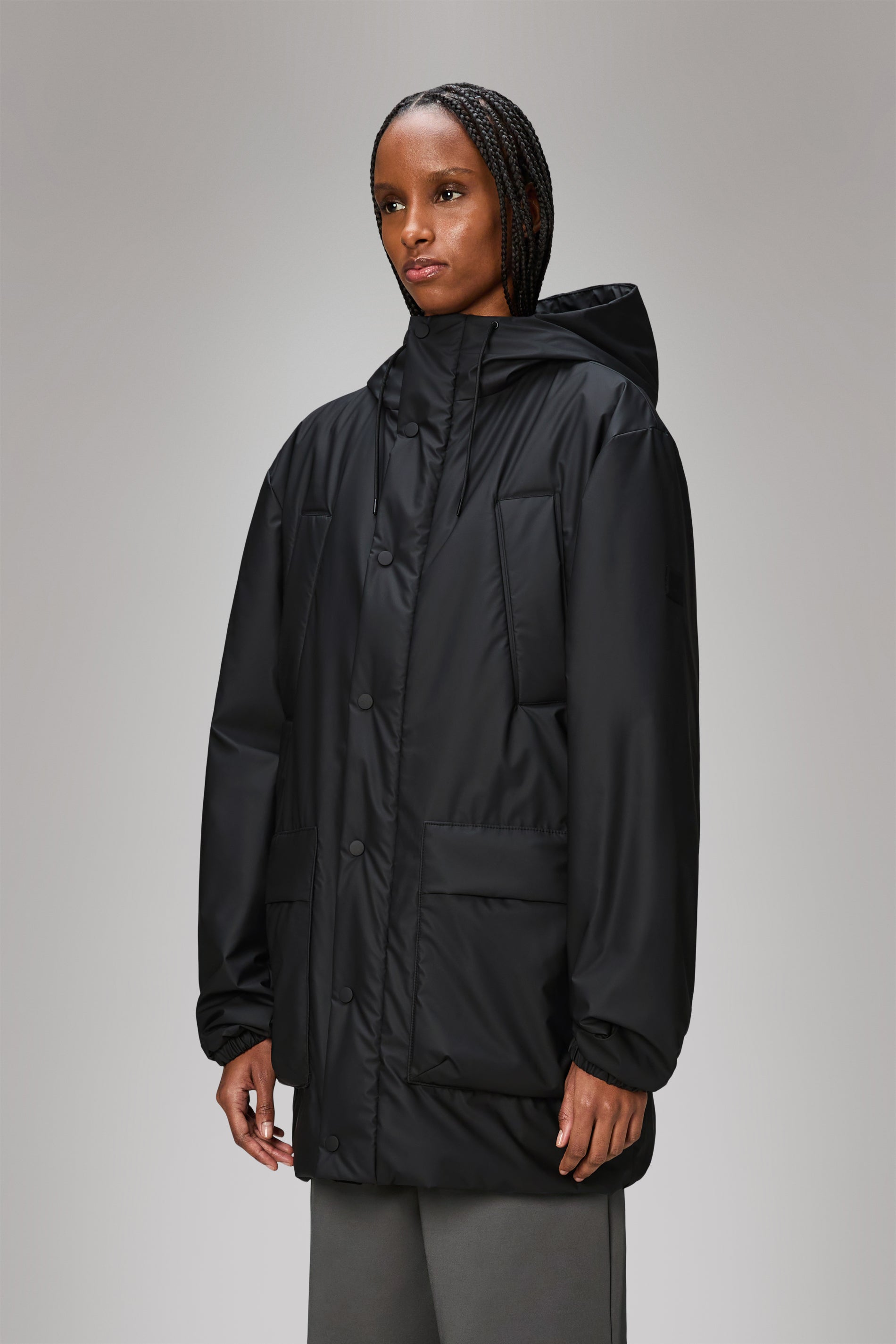 Lohja Men's Long Insulated Cargo Jacket - Waterproof Winter Coat for Outdoor Work & Hiking | Heavy Duty Workwear with Multiple Pockets