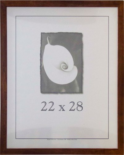Premium 22x28 Wood Picture Frames for Art & Photos - Canadian Walnut Finish, Handcrafted in USA | Perfect for Home Decor, Office Display & Gallery Wall Arrangements