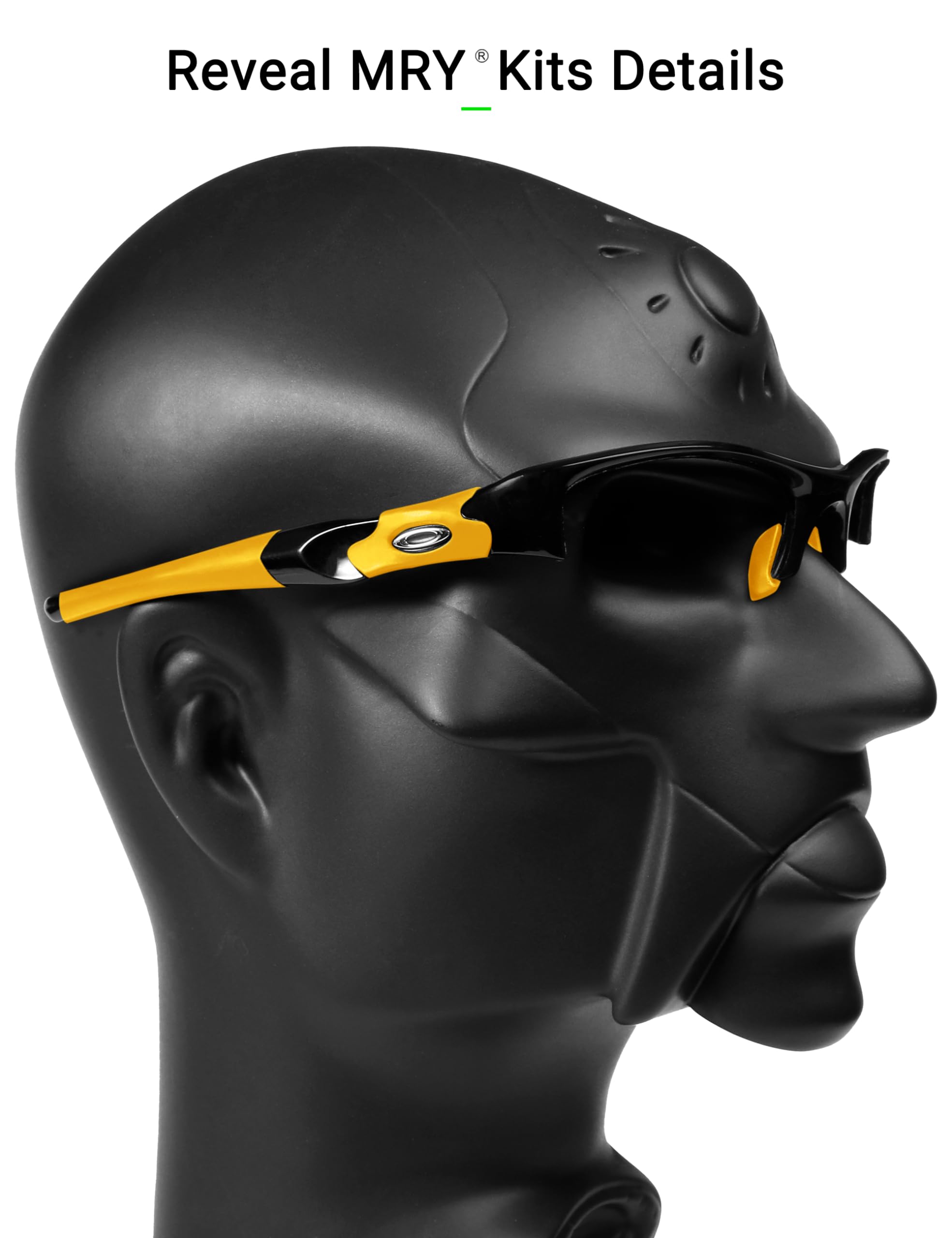 Oakley Flak Jacket Replacement Earsocks & Nosepieces Kit - Compatible with Flak Jacket XLJ & Asian Fit Sunglasses for Sports & Outdoor Activities