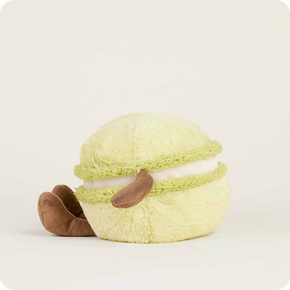 Green Macaron Warmies - Microwaveable Heating Pad for Stress Relief & Pain Relief - Perfect for Home, Office & Travel Use