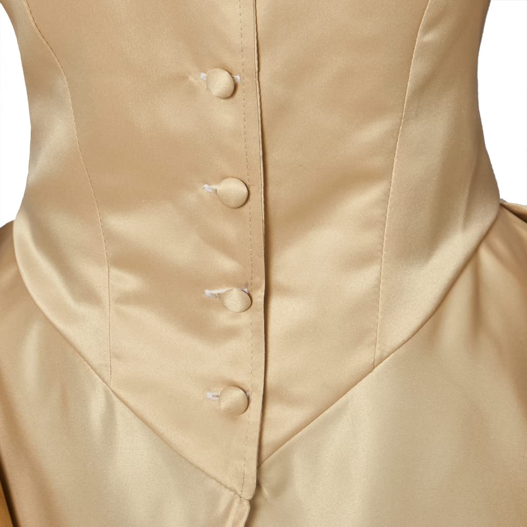 LoliMiss Claire Fraser Dress - Elegant Ball Gown Outlander Cosplay Costume for Halloween, Renaissance Fair & Themed Parties | Historical Reenactment & TV Show Inspired Outfit
