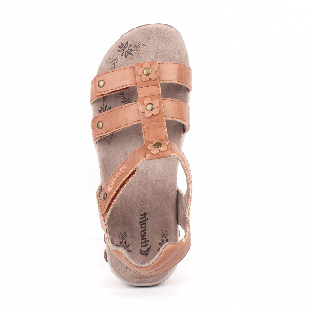 Claire Women's Adjustable Leather Gladiator Sandals - Stylish Summer Casual & Outdoor Walking Shoes for Women