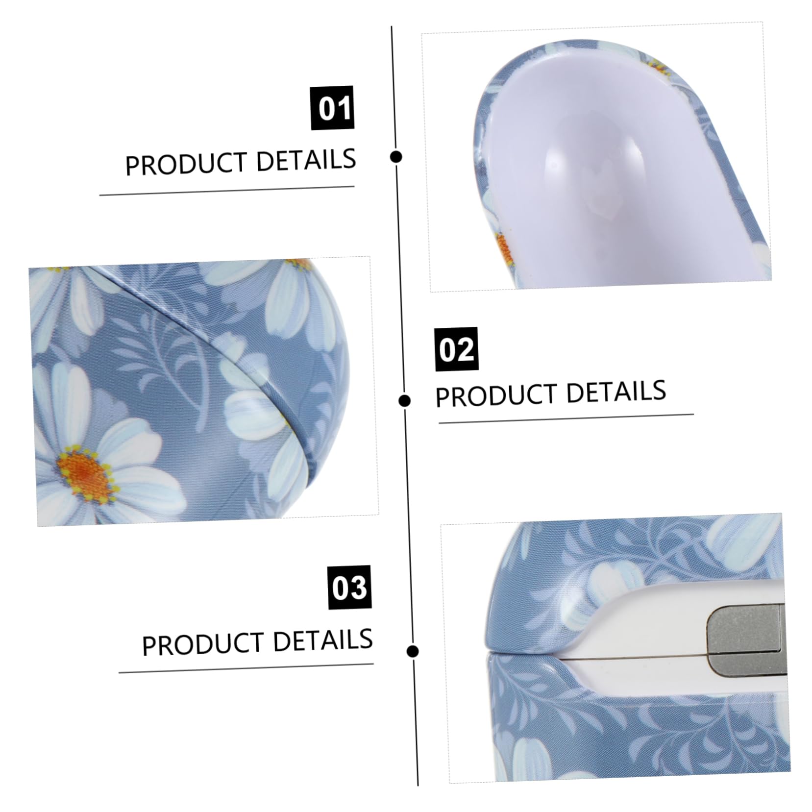 DOITOOL 2-Pack Flower Design Plastic Earphone Case - Keychain Earbud Holder for AirPods, Wireless Headphones | Perfect for Travel, Gym & Daily Storage