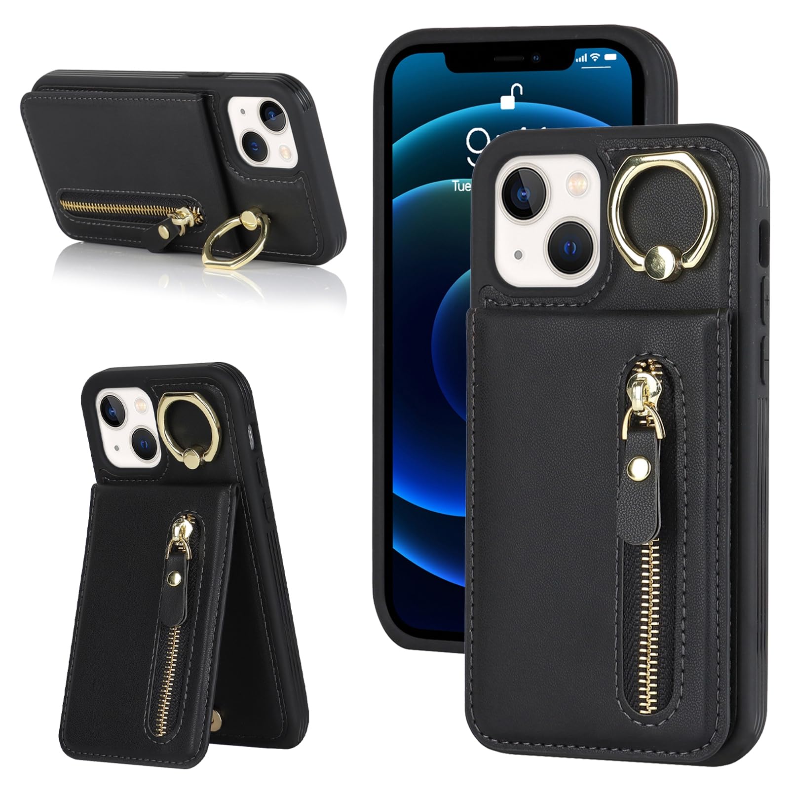Premium Leather Wallet Case for iPhone 13 Mini (5.4