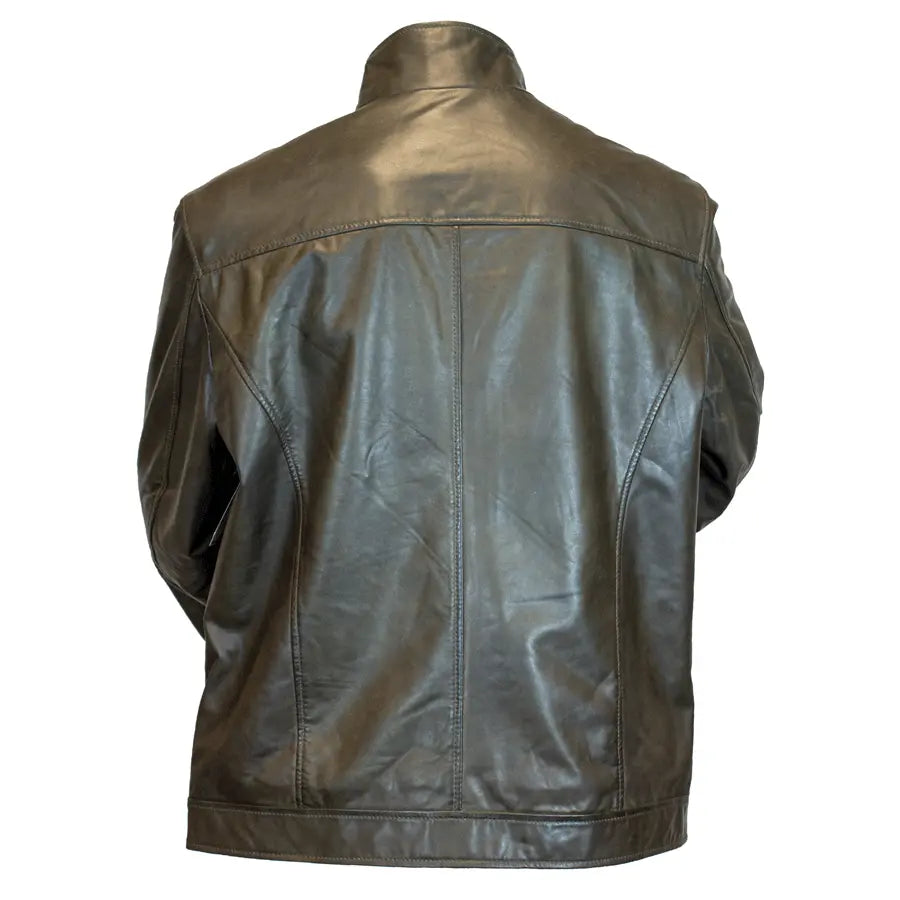 BOL Men's Gen Bomber Lambskin Leather Jacket - Premium Real Leather Aviator Jacket for Men, Stylish Slim Fit Biker Jacket with Warm Lining - Perfect for Motorcycle Riding, Casual Outfits & Winter Fashion