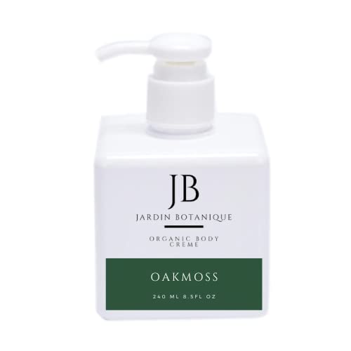 Oakmoss Organic Body Cream (8 oz) - Natural Moisturizer for Dry Skin | Vegan & Cruelty-Free | Perfect for Daily Hydration & Spa Nights