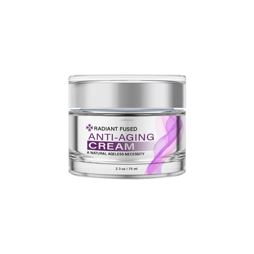 Radiant Fused Anti-Aging Cream - Single Jar | Wrinkle Reduction & Skin Rejuvenation | Day & Night Moisturizer for Face & Neck | Perfect for Dry, Mature Skin