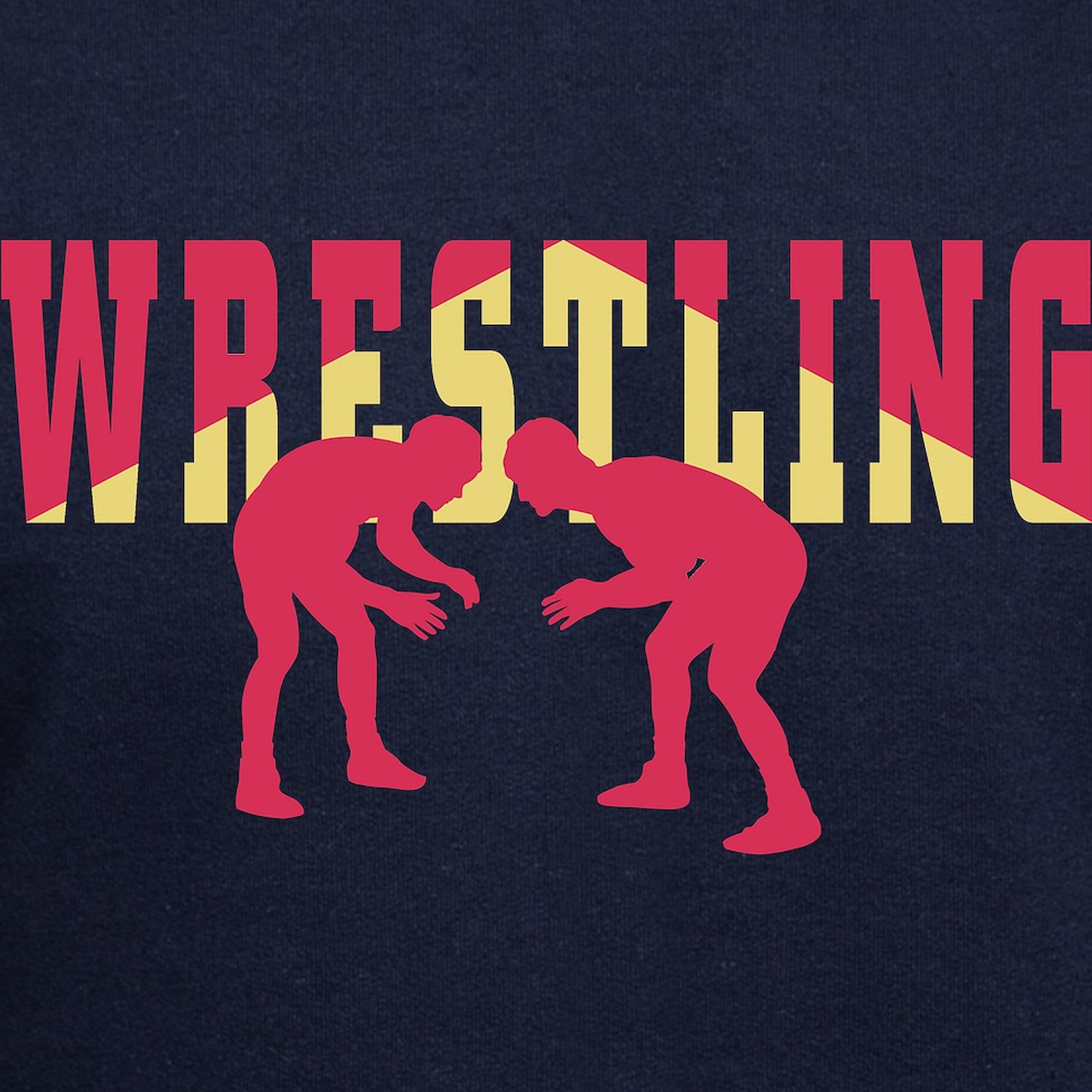 Men's Dark Regular Fit Wrestling 2 Hoodie by CafePress - Comfortable Pullover for Gym, Training & Casual Wear