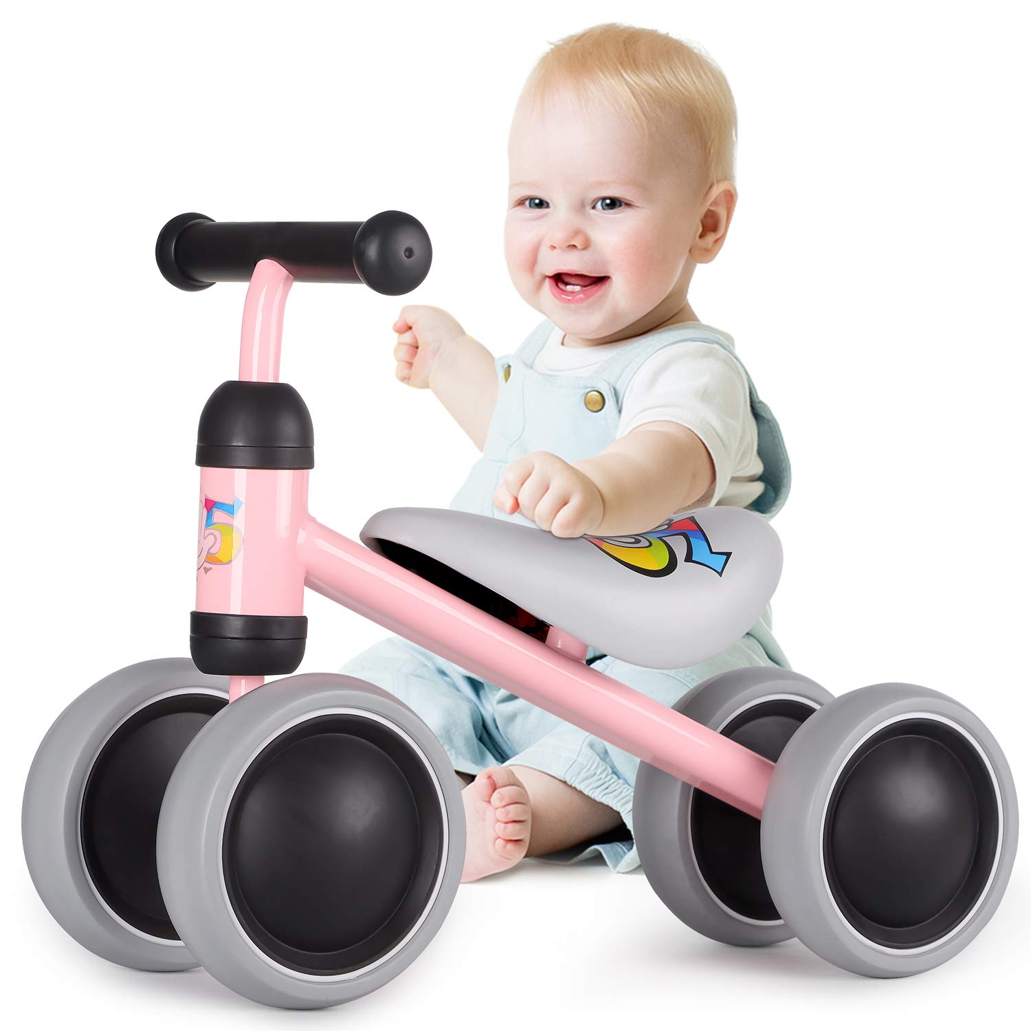 Joolihome Baby Balance Bike for Toddlers 1-2 Years Old - No Pedal Tricycle, First Bike for Boys & Girls - Perfect for Indoor & Outdoor Learning to Ride