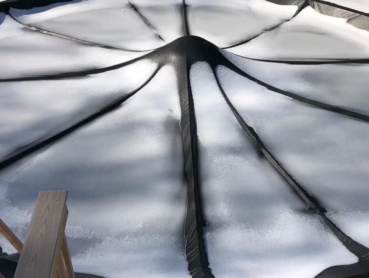 PoolTree System - Above Ground Pool Winter Cover Support for 18' Round Pools | Heavy Duty Pool Cover Support Pole | Prevents Snow Accumulation & Extends Pool Cover Life | Perfect for Winter Pool Protection in Cold Climates