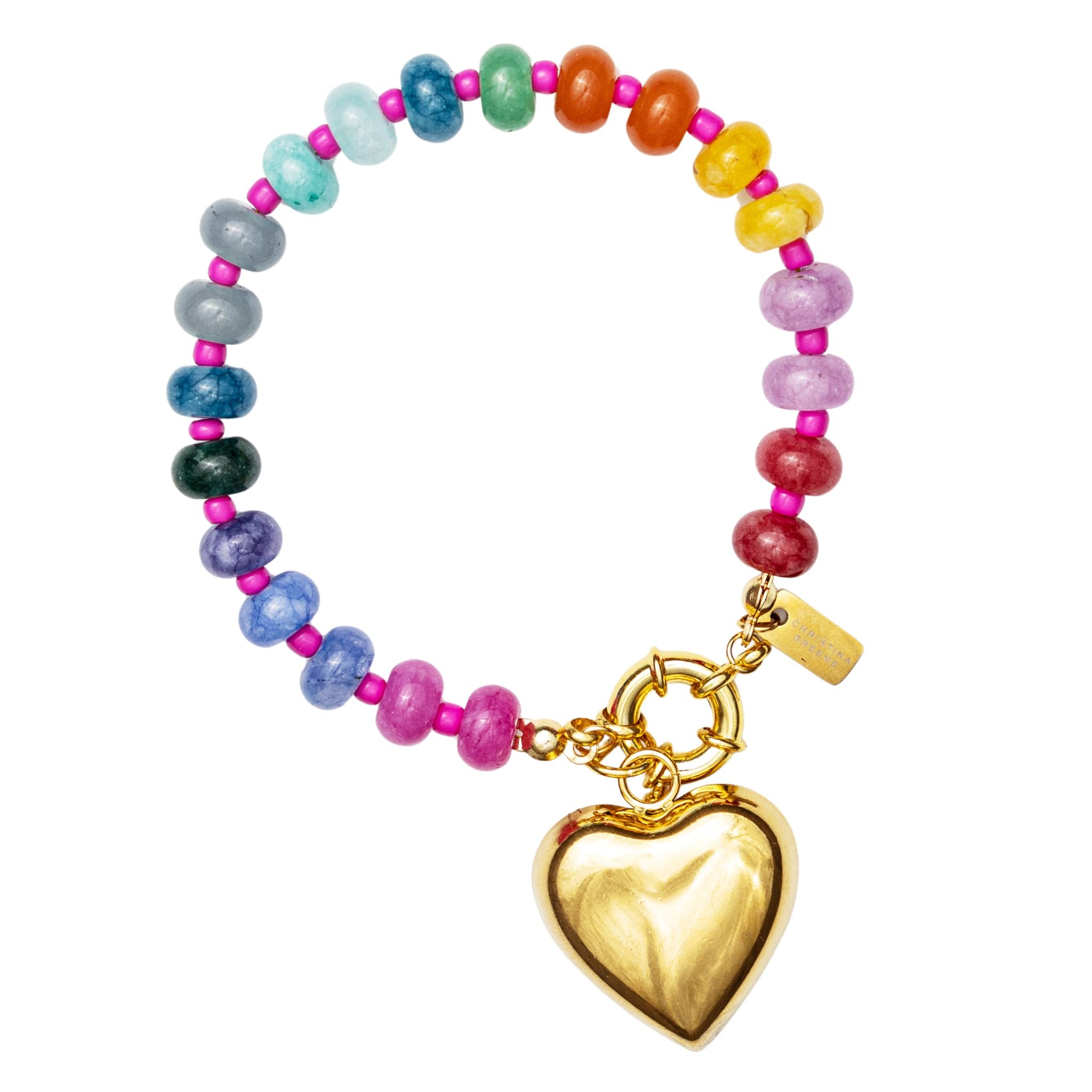 Wild at Heart Knotted Multicolor Beaded Bracelet - Boho Chic Handmade Jewelry for Women, Trendy Stackable Bracelets for Everyday Wear & Festival Outfits