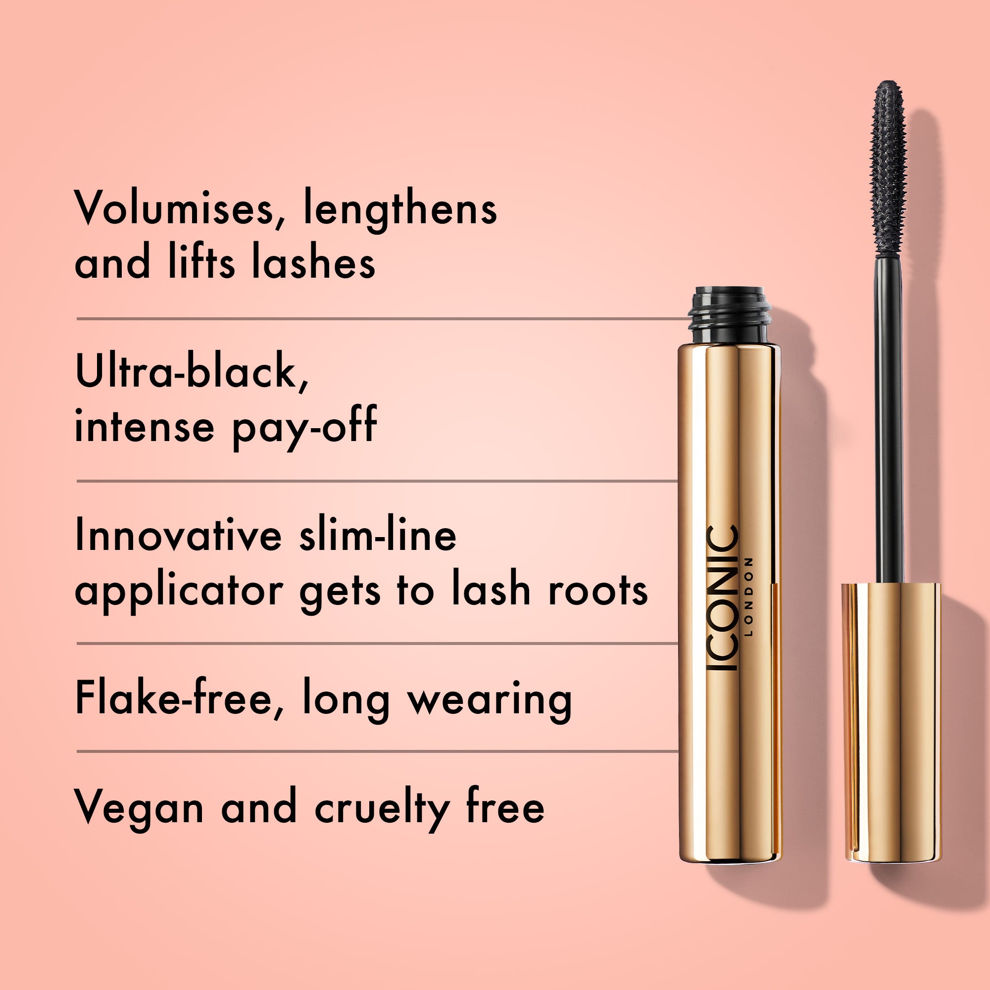 Triple Threat Mascara - Volumizing, Lengthening & Waterproof Mascara for Dramatic Lashes | Perfect for Day to Night Looks & Special Occasions