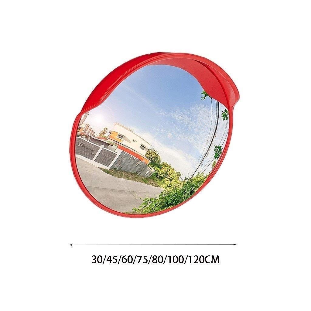 Convex Traffic Safety Mirror - 45-120cm Wide Angle Flexible Road Mirror for Schools, Parking Lots & Warehouses (100cm Size) | Durable & Portable Outdoor Security Mirror
