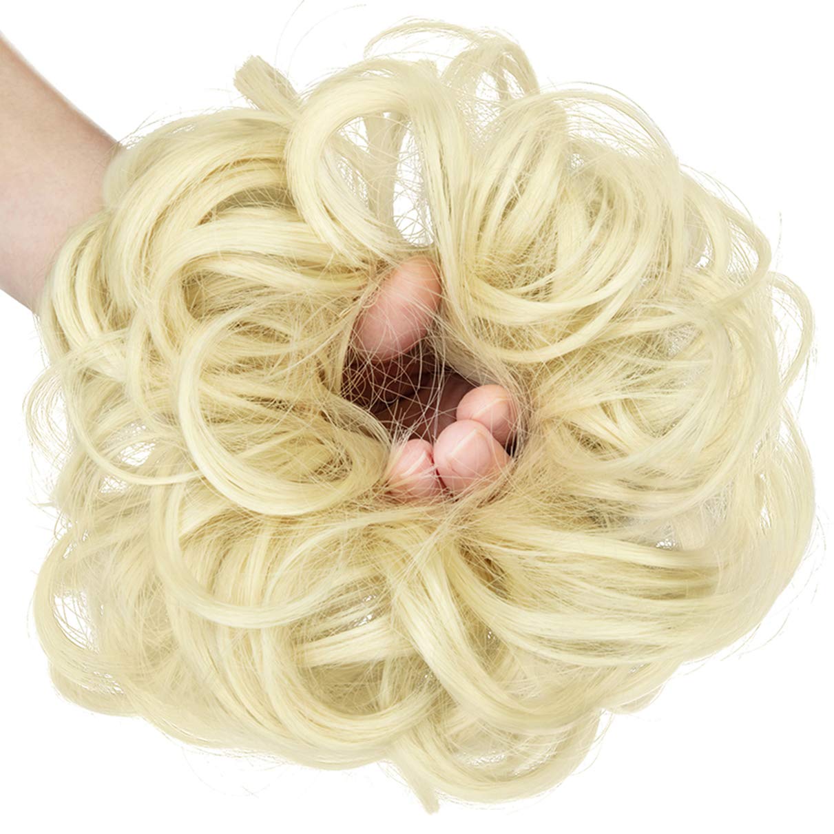 Messy Bun Hair Extensions - Clip-in Chignon Hairpiece for Updo & Ponytail | Perfect for Weddings, Parties & Everyday Styling
