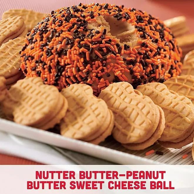 Crunchy Nutter Peanut Butter Sandwich Cookies - 1.9 oz Packs (24 Count, 4 Cookies Each) | Bulk Snacks for Office, School Lunch & Road Trips