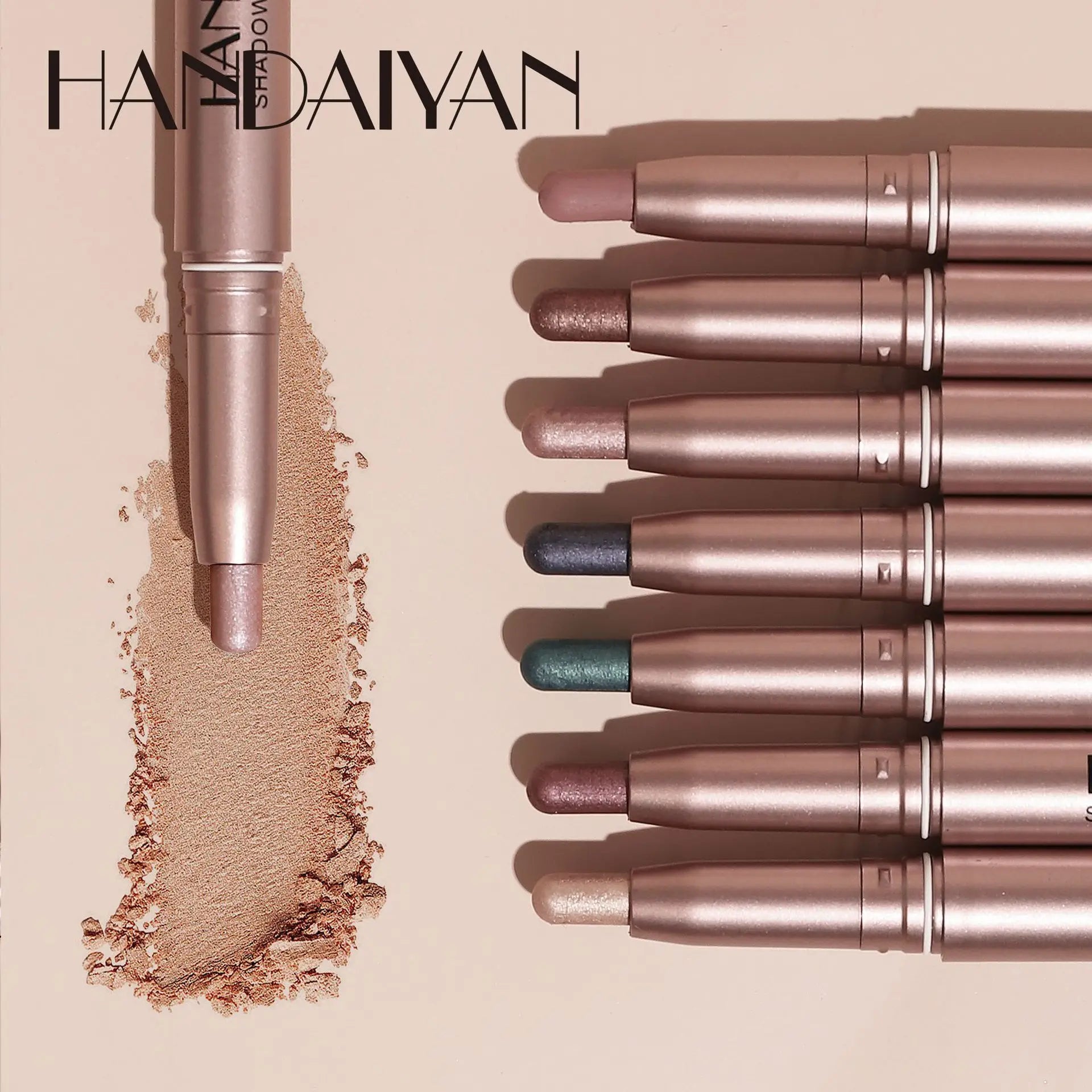 Metallic Eyeshadow Stick - Long Lasting, Waterproof & Highly Pigmented Eye Makeup for Everyday Wear & Party Looks