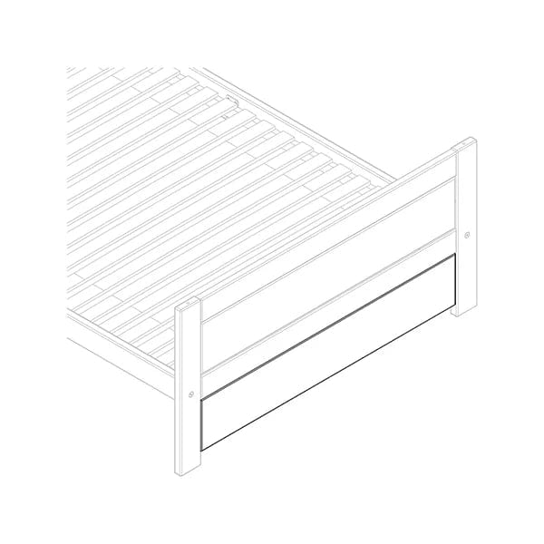 Single Bed Cover Plate 120 - Durable & Stylish Bed Frame Protector for Home, Dorm, or Guest Room Use