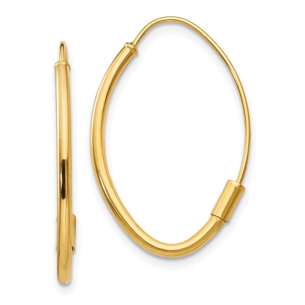 14K Gold Wire Threader Hoop Earrings for Women - Elegant Dangle Earrings for Everyday Wear, Parties & Special Occasions