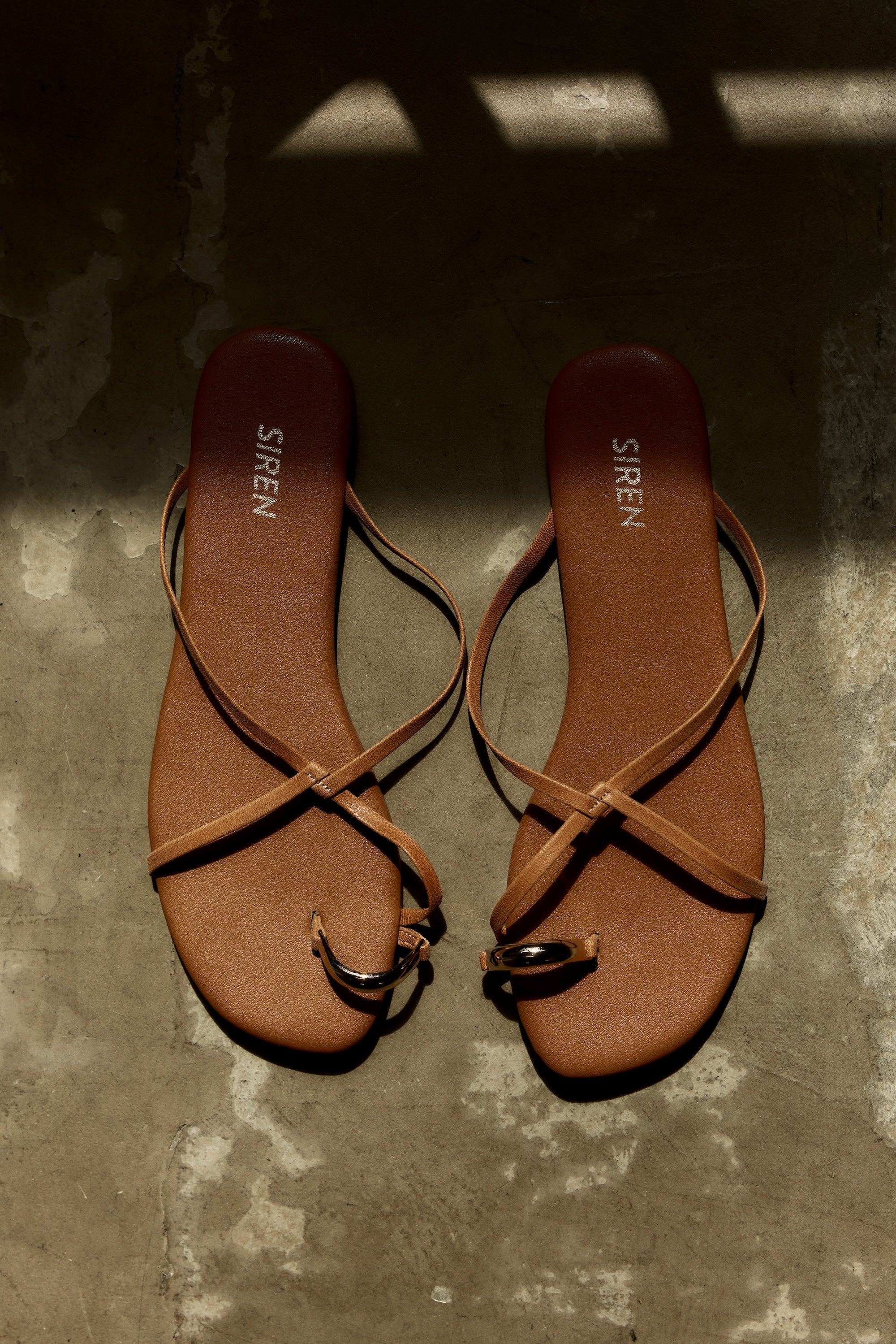 Mikki Women's Flat Strappy Sandals - Comfortable Tan Leather Sandals for Summer | Beach, Vacation & Casual Outfits