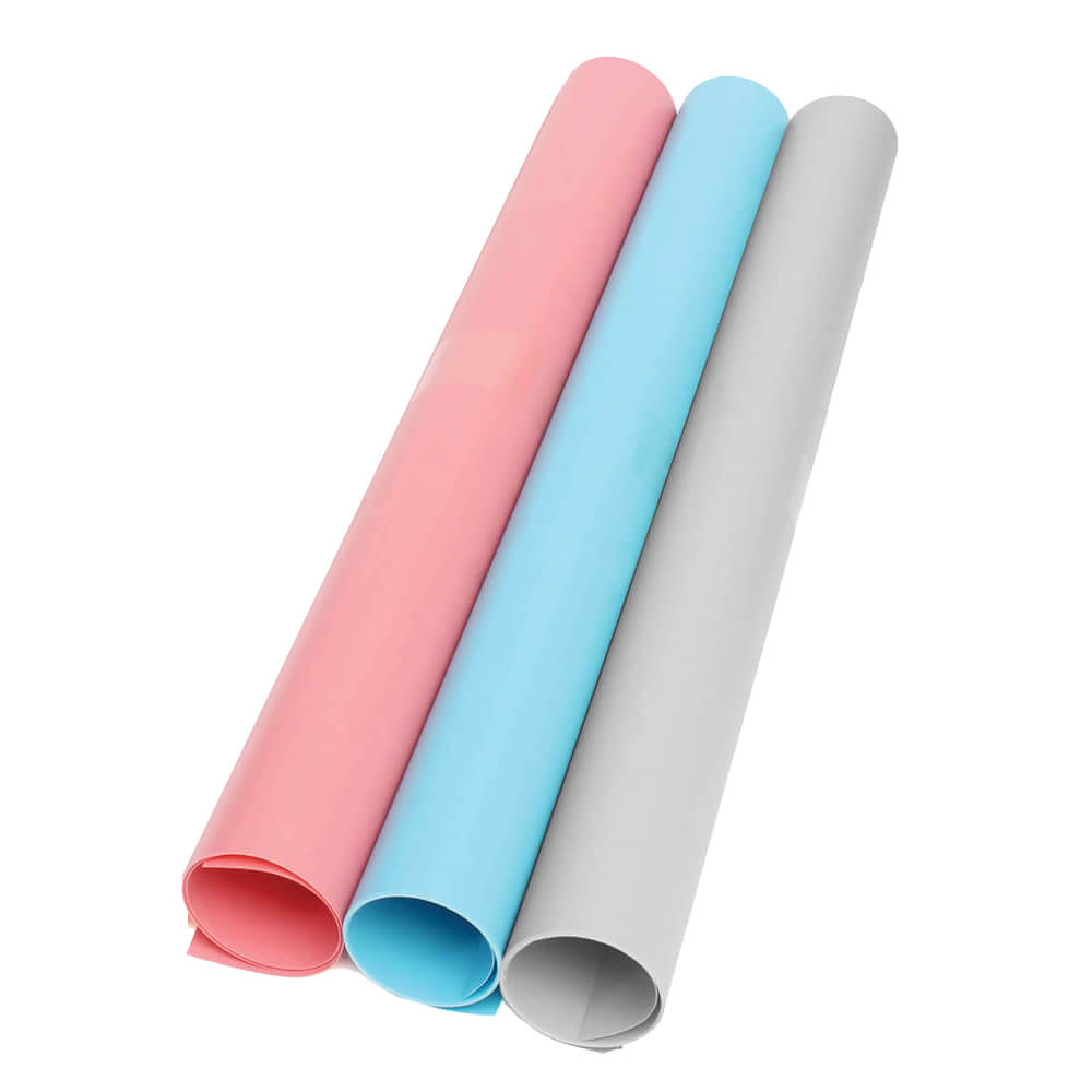 Matte Anti-Reflective PVC Backdrop 60x130cm - Grey, Blue, Pink Options for Photography Studio, YouTube Videos & Product Shooting