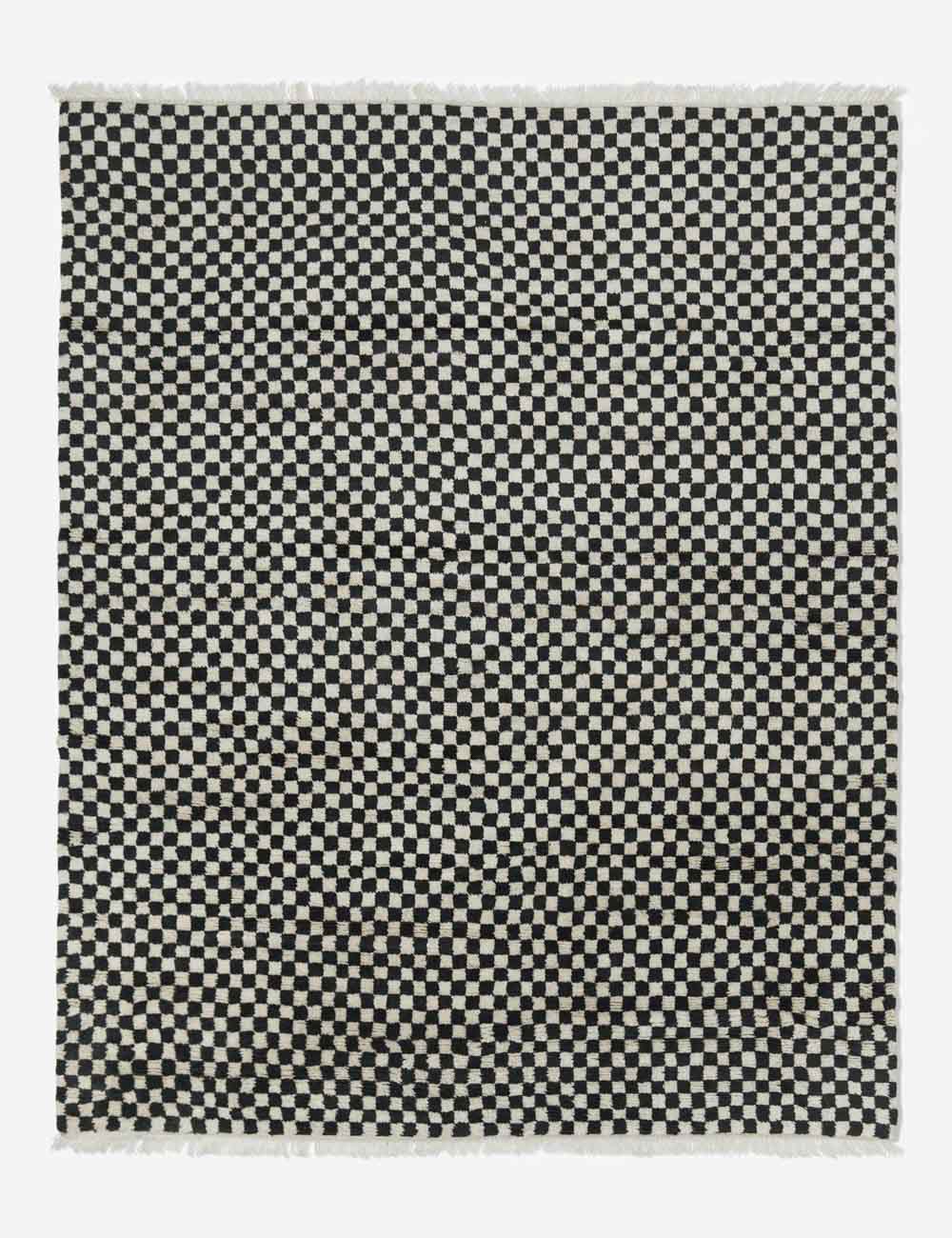 Checkerboard Hand Knotted Wool Rug Swatch 18x18 by Sarah Sherman Samuel - Stylish Home Decor for Living Room, Bedroom & Office