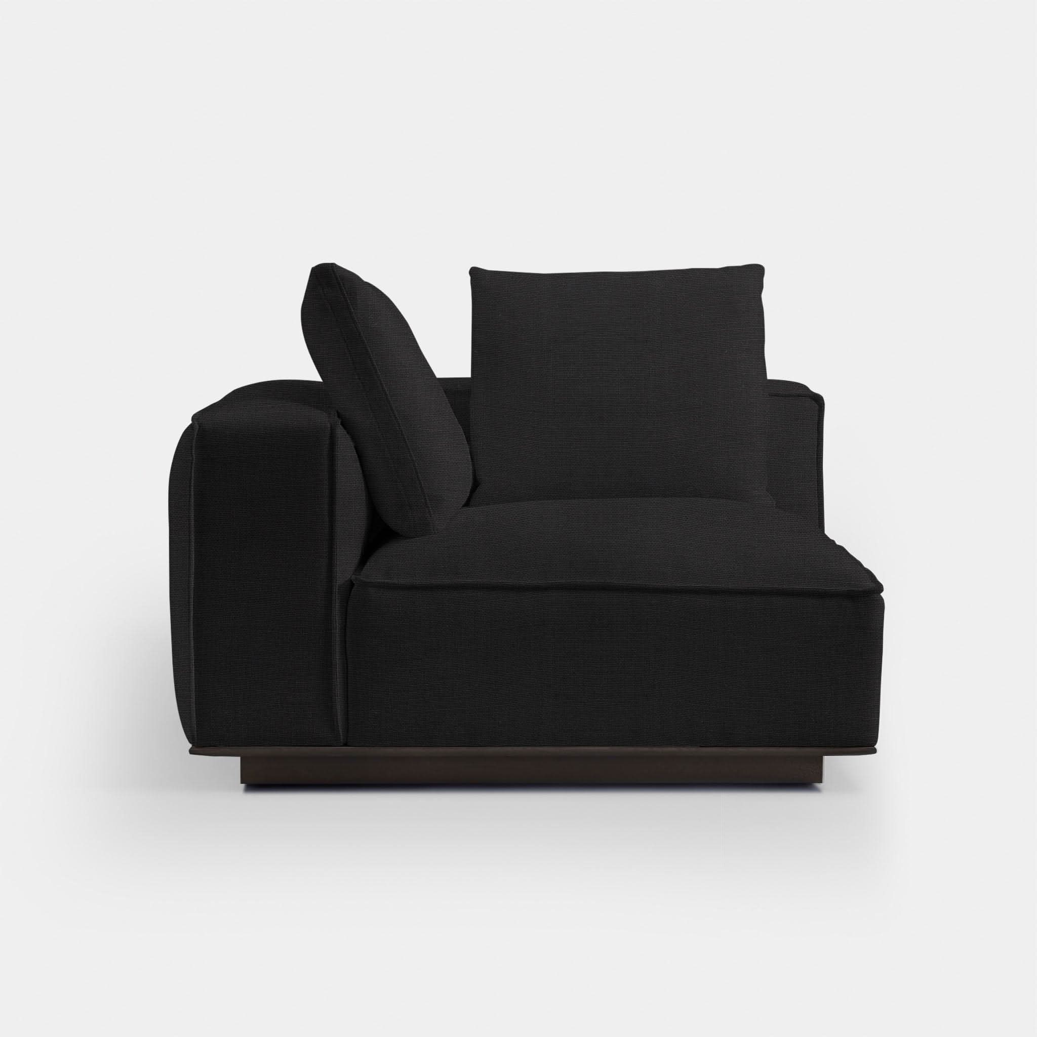 Modern Santorini Left Corner Sectional Sofa - Comfortable L-Shaped Couch for Living Room, Lounge & Home Theater