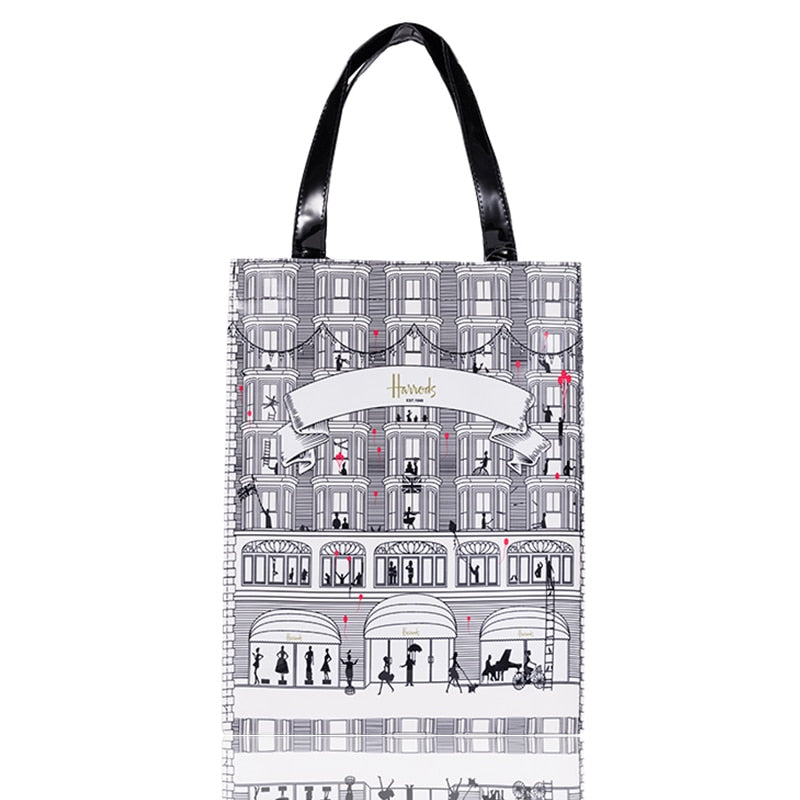 Eco-Friendly Women's Floral Tote Shopping Bag - Reusable Grocery Bag for Beach, Market & Daily Use
