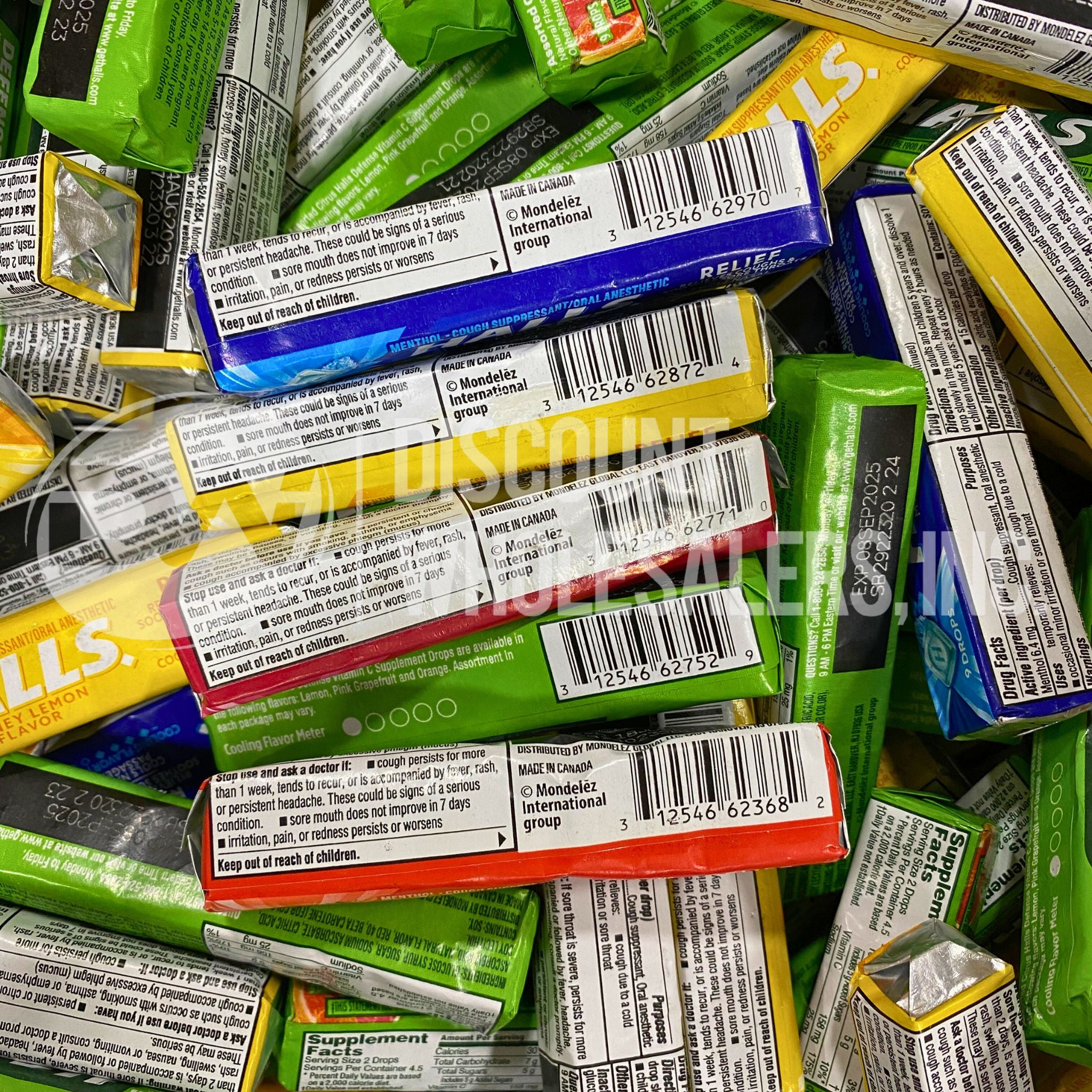 Halls Assorted Flavor Cough Drops - 100 Pcs for Cough Relief & Sore Throat Soothing - Perfect for Cold, Flu & Travel Use
