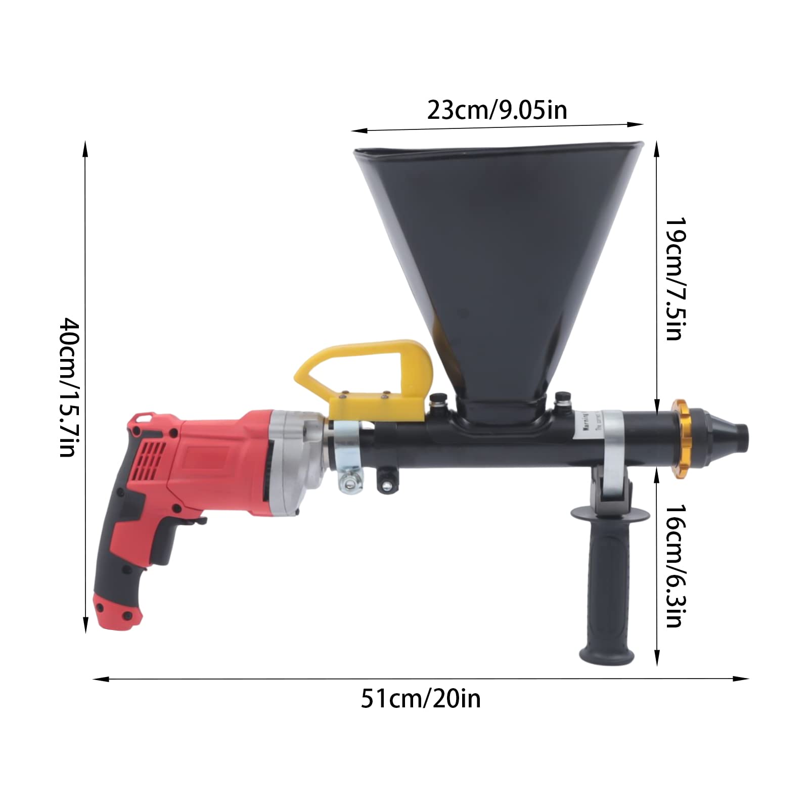 700W Electric Mortar Gun for Masonry & Floors - DIY & Construction