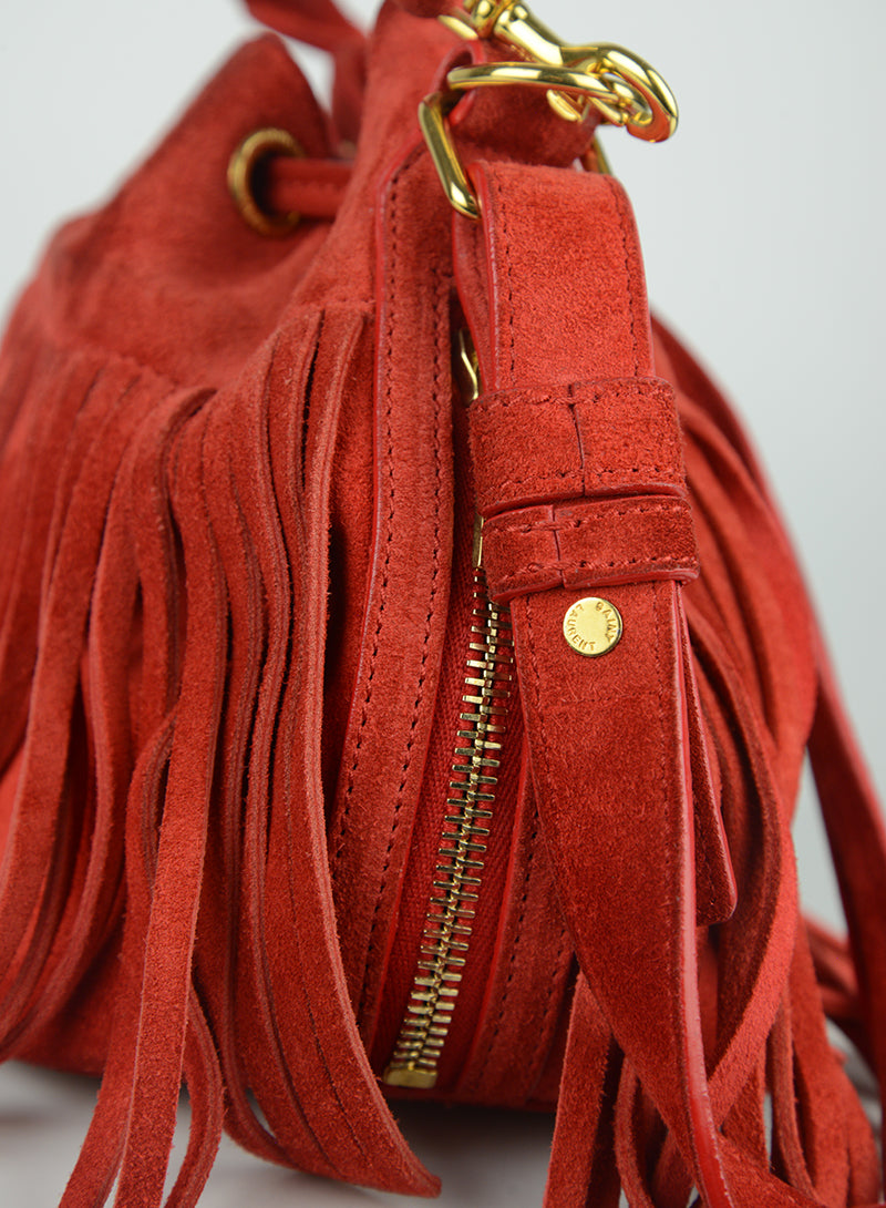 Saint Laurent Emmanuelle Red Leather Crossbody Bag - Luxury Designer Handbag for Women, Perfect for Parties, Date Nights & Special Occasions