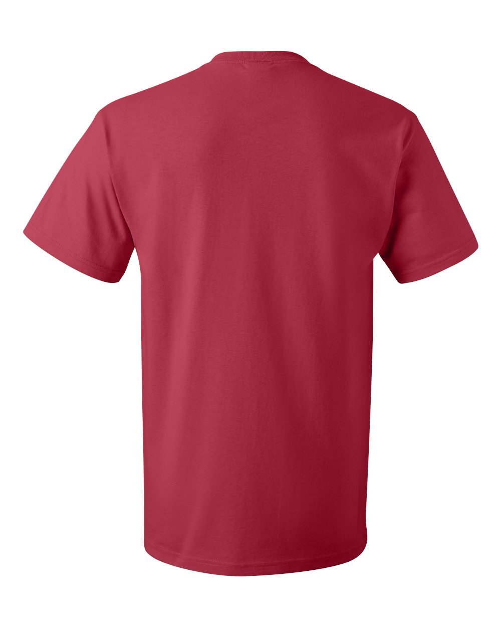 Premium 100% Heavy Cotton T-Shirts for Men - 6 Pack (6XL, True Red) - Soft & Durable Crewneck Tees for Casual Wear, Workout & Everyday Comfort