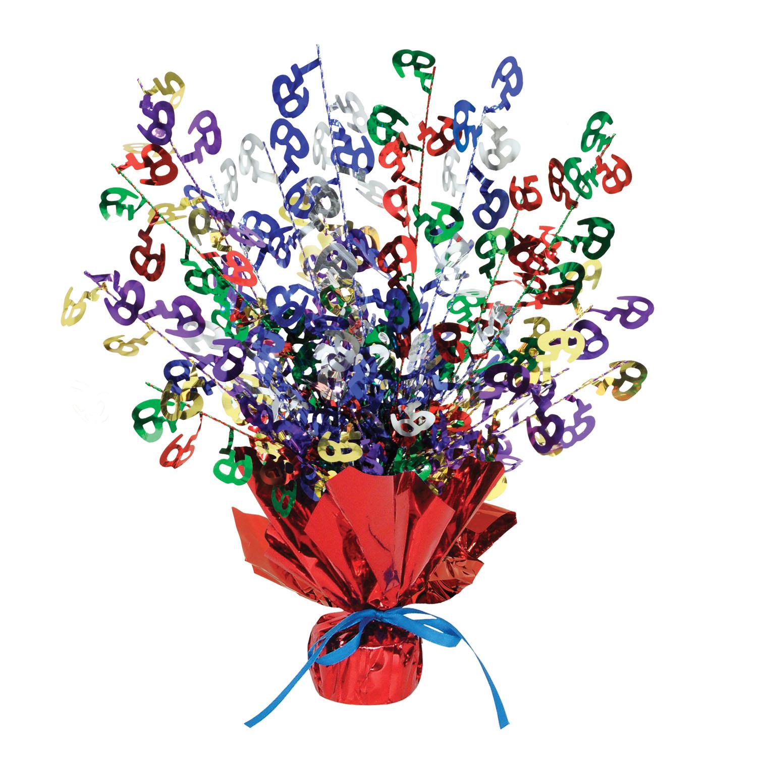 12 Pack Beistle 65th Birthday Party Centerpieces - Elegant Table Decorations for Anniversary Celebrations, Retirement Parties & Milestone Events