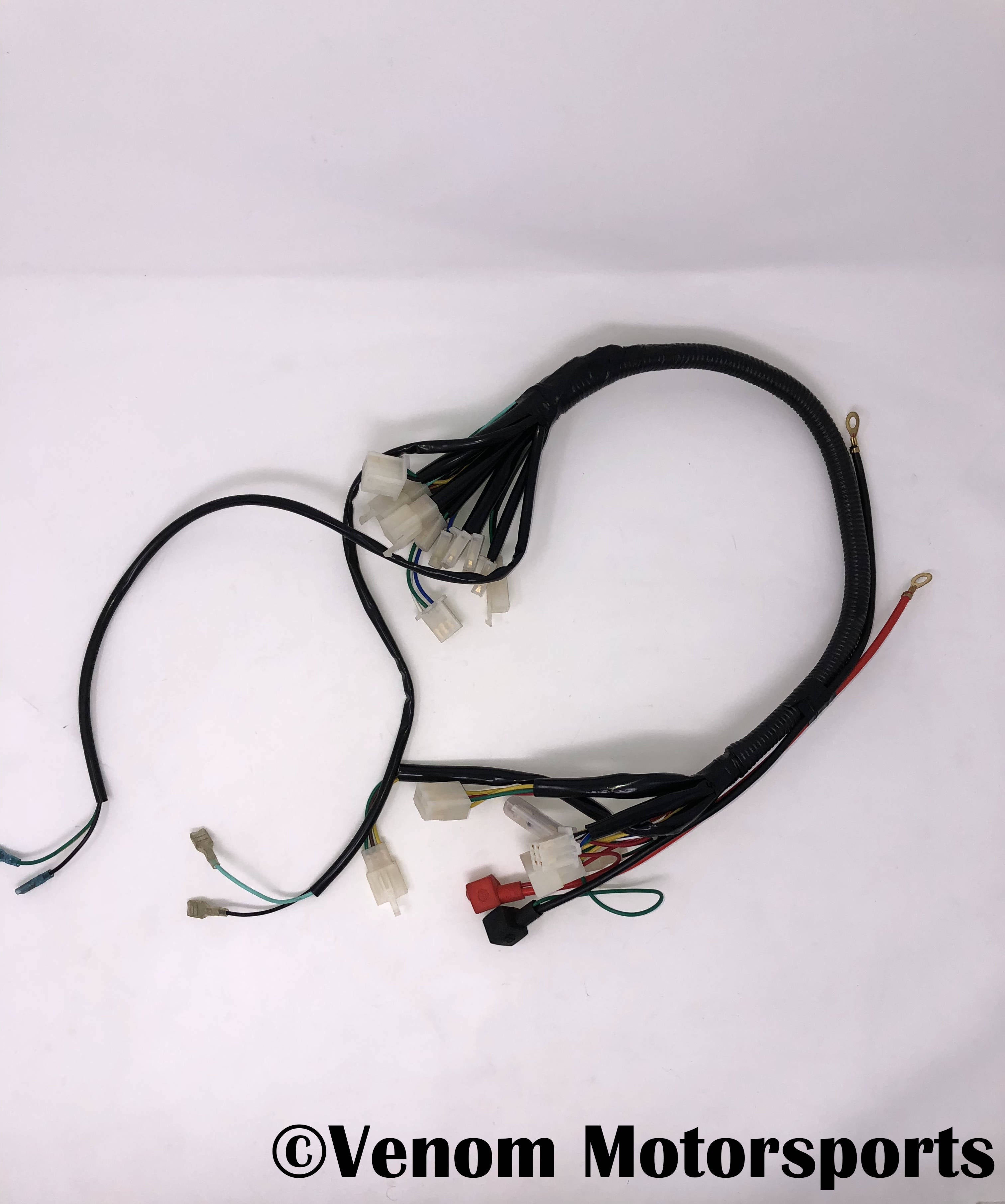 Venom 125cc ATV Replacement Wiring Harness Kit - Compatible with 125cc ATV Models - Perfect for Electrical Repairs & Maintenance