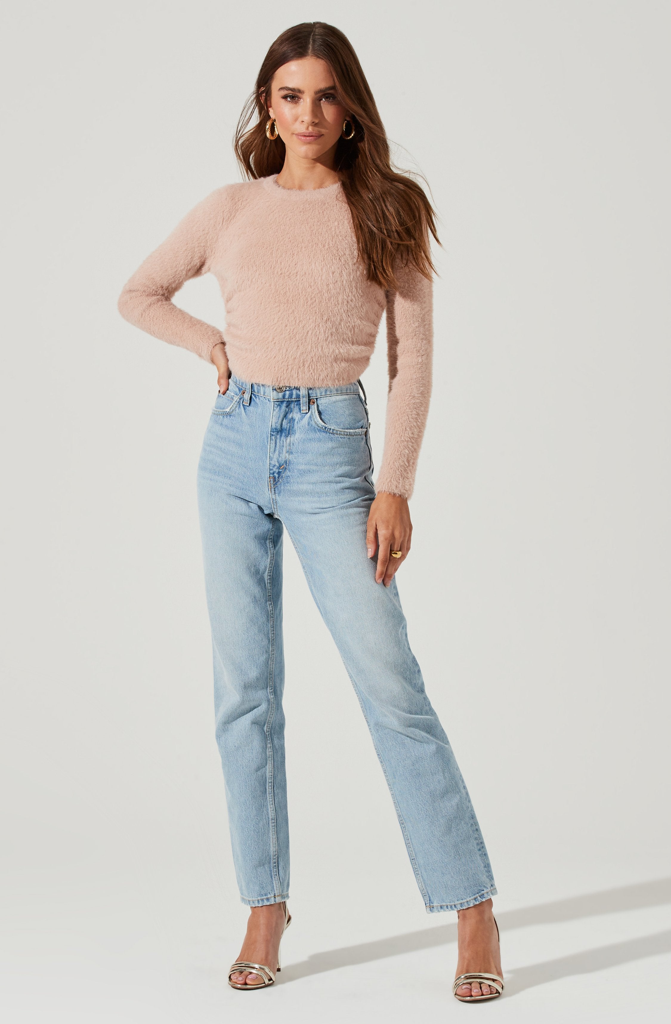 Elegant Back Cutout Tie Waist Sweater for Women - Chic Knit Pullover for Fall & Winter Fashion | Perfect for Office, Date Night & Casual Outings