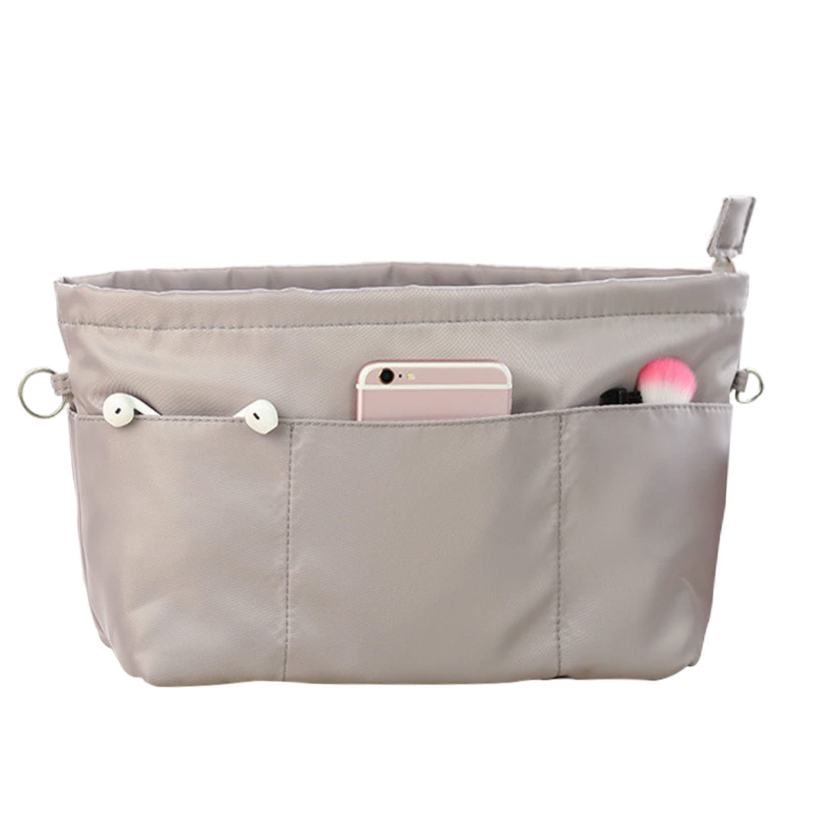 LKCAEY Purse Organizer Insert for Louis Vuitton Neverfull GM MM Graceful PM - Premium Handbag Organizer with 8 Pockets (3055 Grey-XS) - Perfect for Travel, Work & Daily Essentials Organization