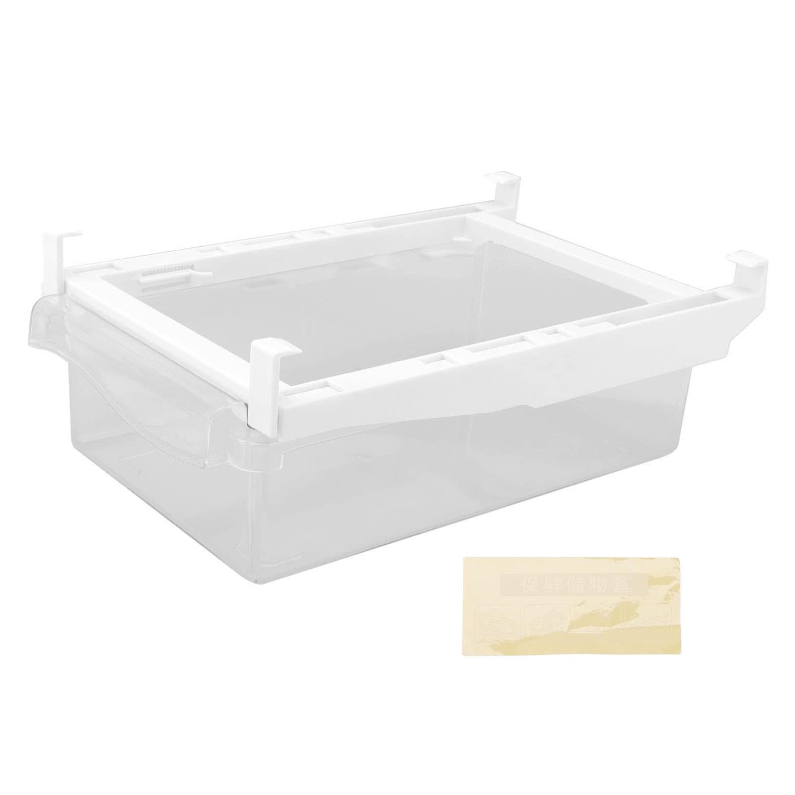 Clear Adjustable Refrigerator Organizer Bins - Stackable Fridge Storage Containers for Fruits, Vegetables, Canned Drinks | Perfect for Kitchen Organization & Meal Prep