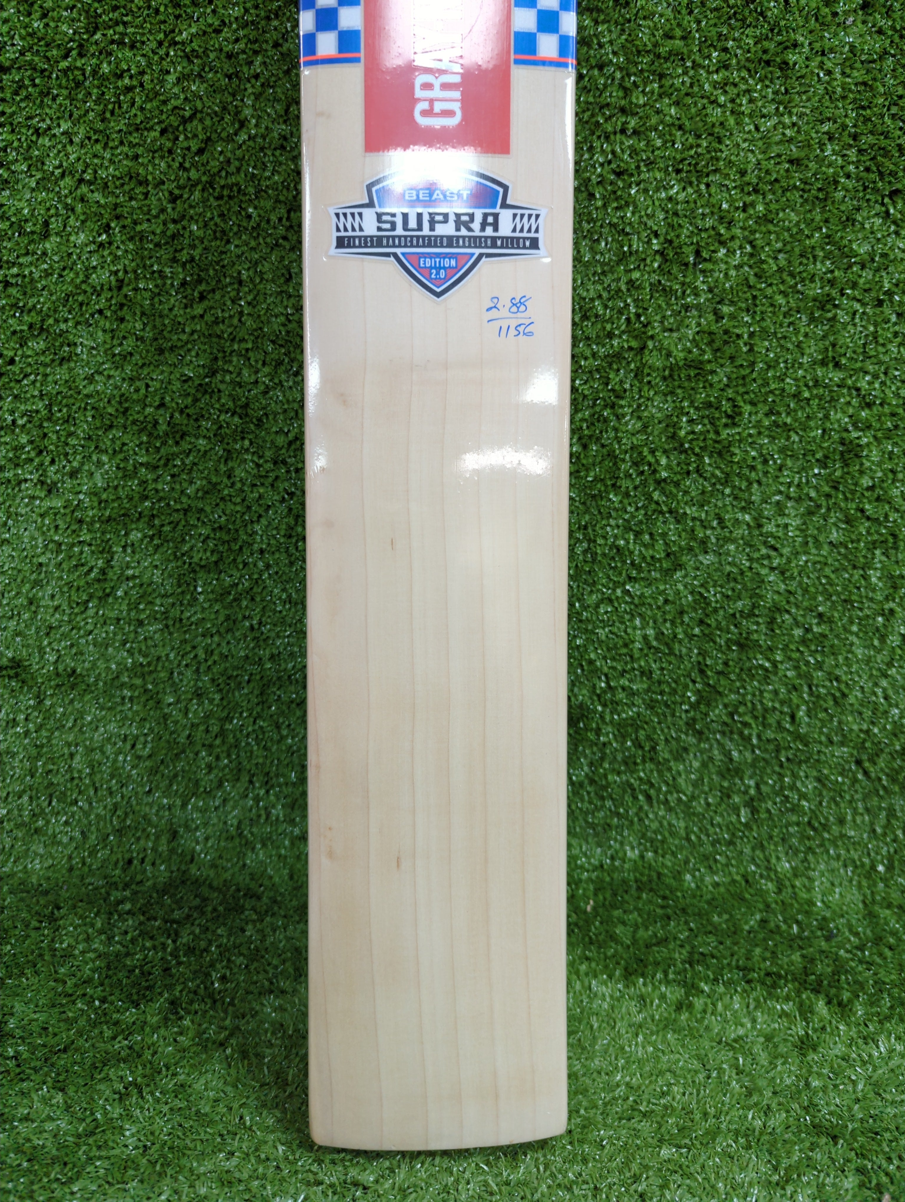 Gray Nicolls Supra Beast 2.0 Edition English Willow Cricket Bat - Premium Blue Sticker | Professional Cricket Equipment for Matches & Training