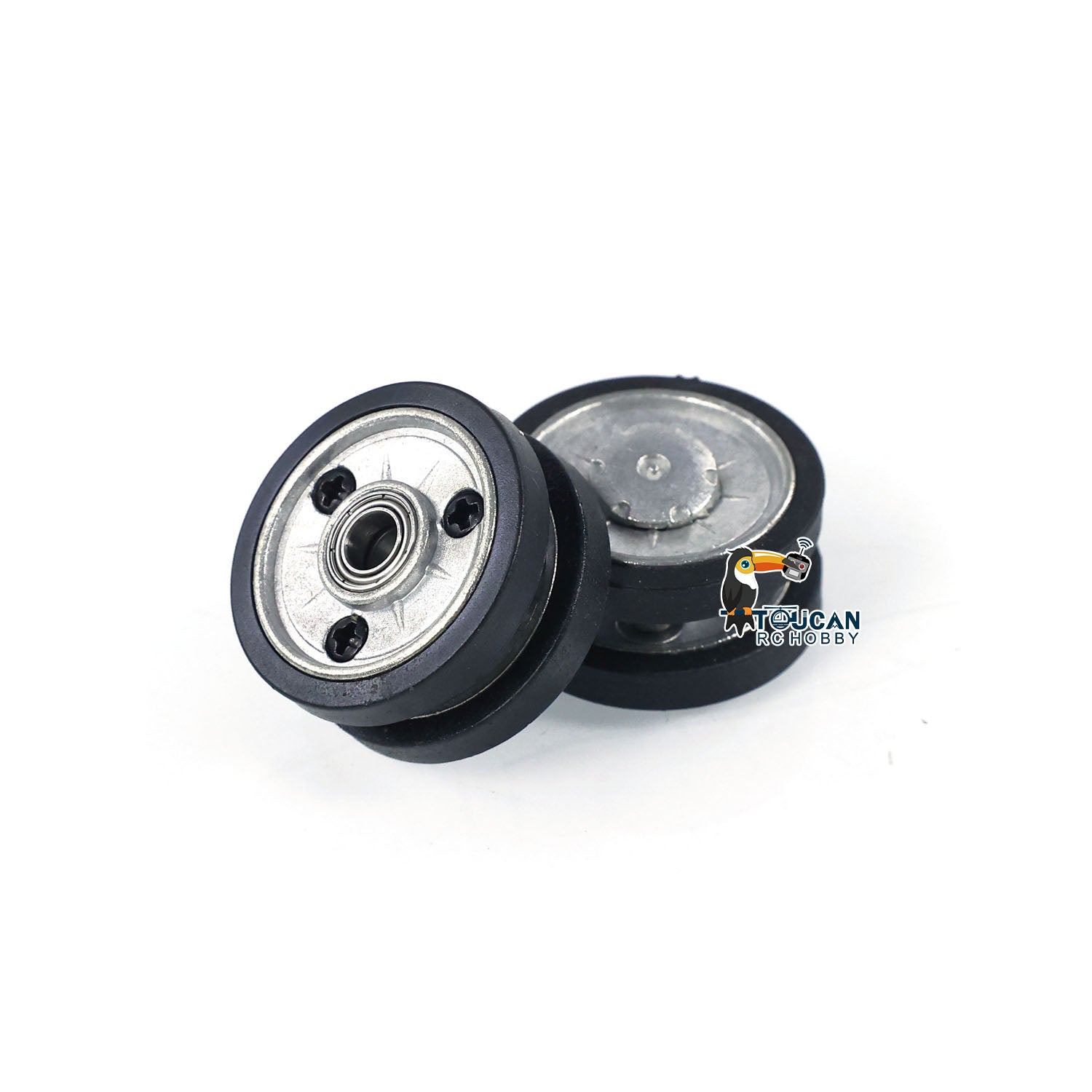 Heng Long 1/16 Scale Metal Road Wheels for RC Tanks - Compatible with German Panzer IV F (3858), IV F2 (3859), Jadpanther (3869), Panther G (3879) - Upgrade Parts for Realistic Tank Battles and Display Models