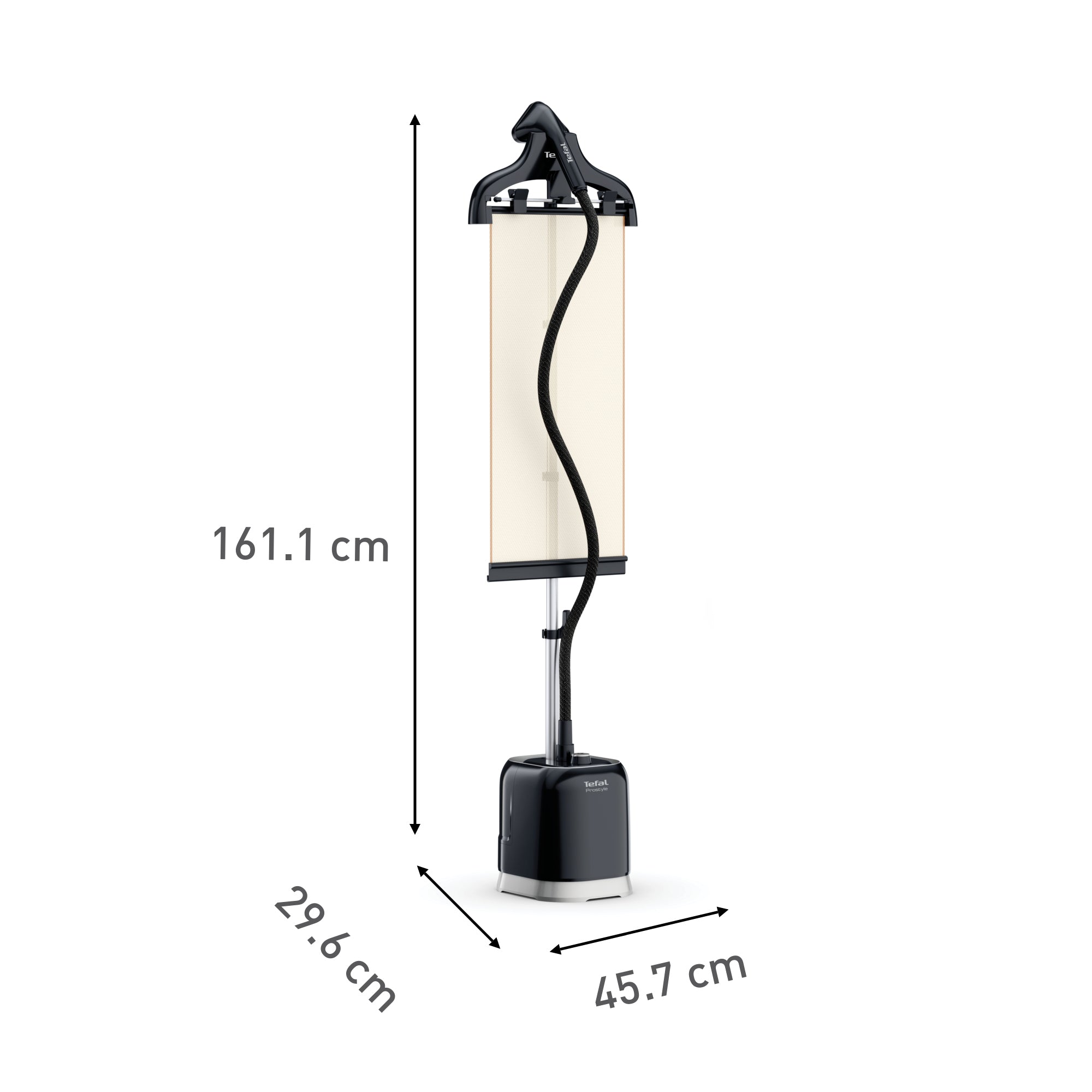 Tefal Pro Style One IT3480 Upright Garment Steamer - Powerful Steam Iron for Clothes, Drapes & Home Use - Quick Wrinkle Remover for Shirts, Pants & Suits - Perfect for Travel, Office & Professional Garment Care