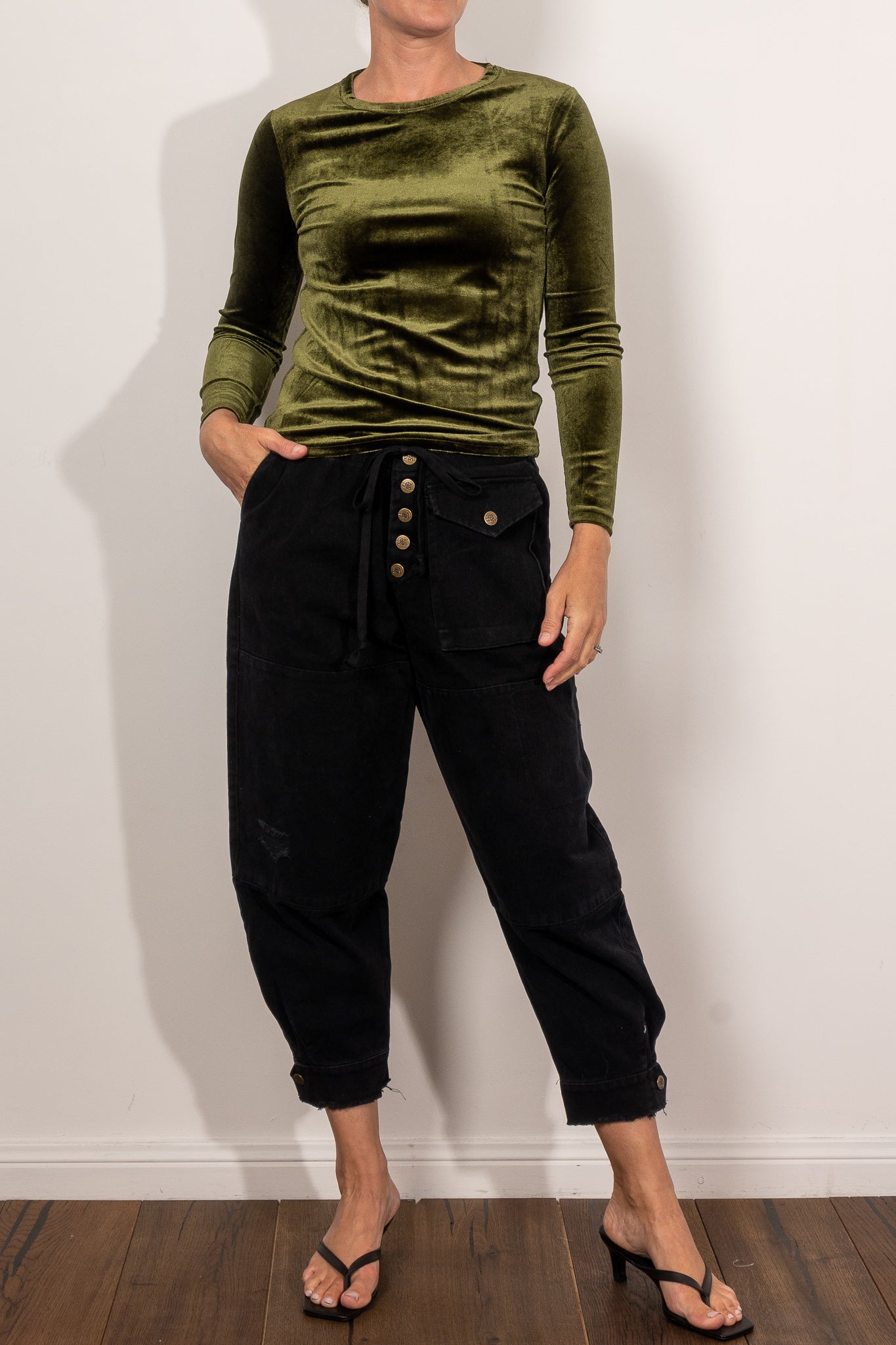 M.A. Dainty Trucker Pant - Women's High Waisted Denim Jeans for Casual & Work Wear | Perfect for Everyday Outfits, Office Style & Weekend Looks