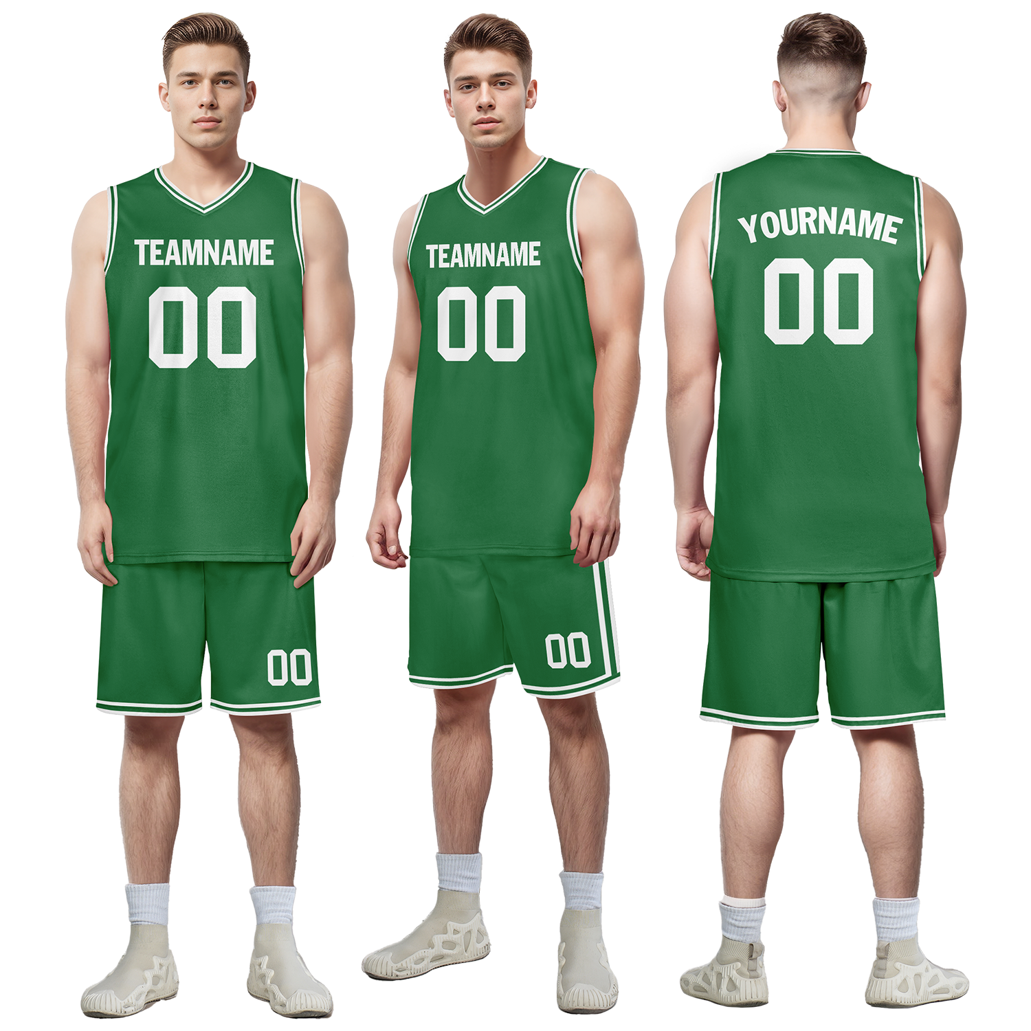 Custom Green Classic Style Basketball Jersey BBJ01 - High-Quality Sports Uniform for Men & Women - Perfect for Team Games, Training, and Fan Apparel